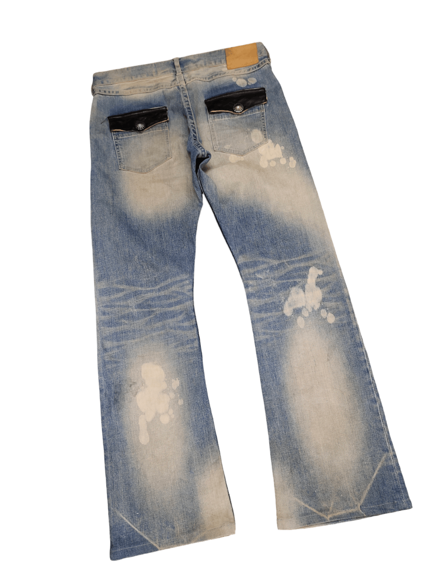 Issey Miyake Flare Jeans Ayuite Issey Miyake Distress Faded Bootcut Y2k Size US 34 / EU 50 - 11 Thumbnail