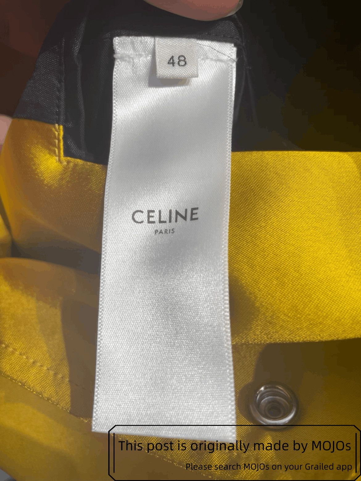 Celine Sz 48 Celine 21SS Back Logo Patch Satin Jacket mojos204723 Size US M / EU 48-50 / 2 - 5 Thumbnail