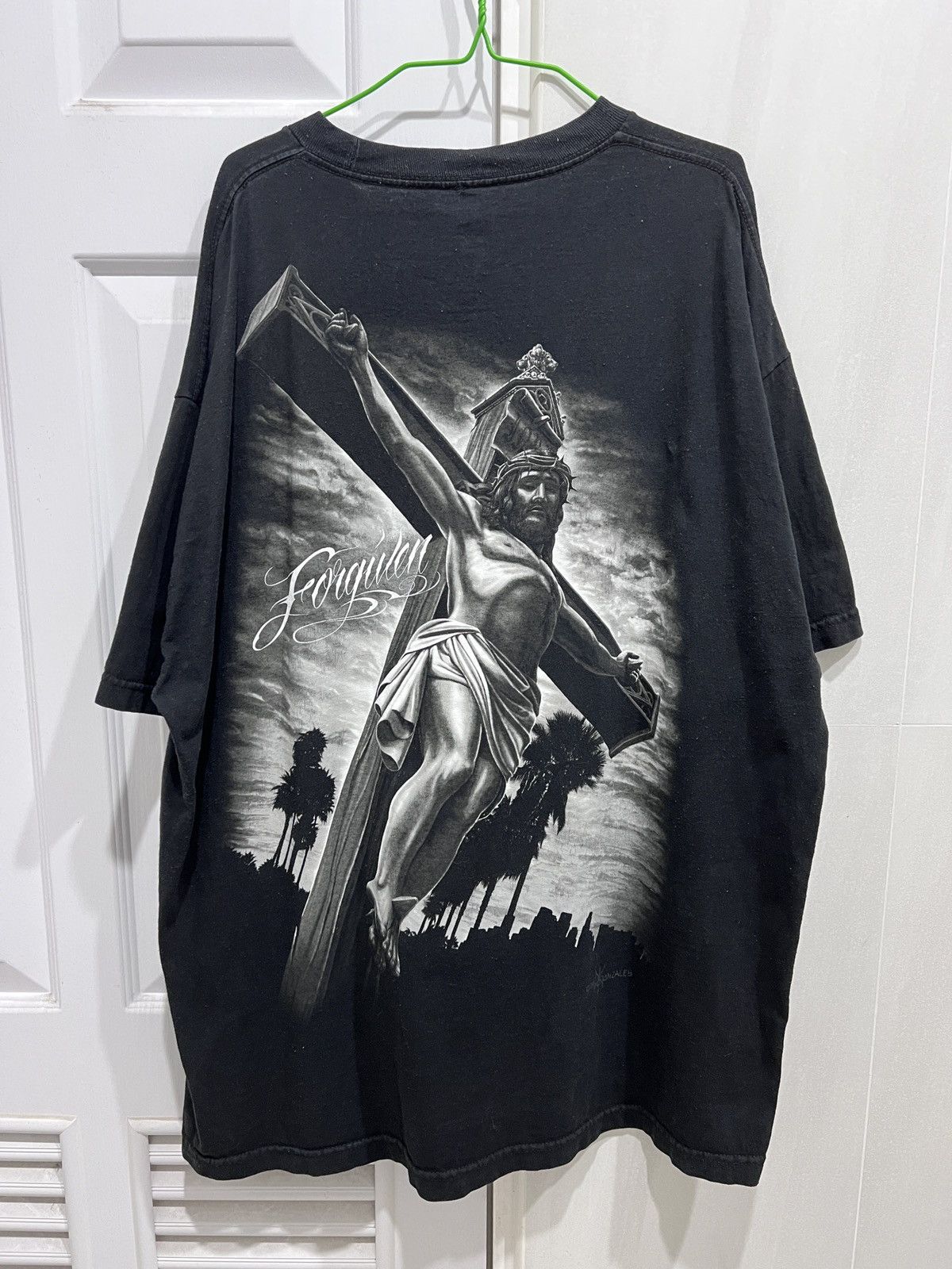 Vintage Y2K Forgiven Jesus God Holy Bible Christ Tee 2XL Oversized Size US XXL / EU 58 / 5 - 1 Thumbnail