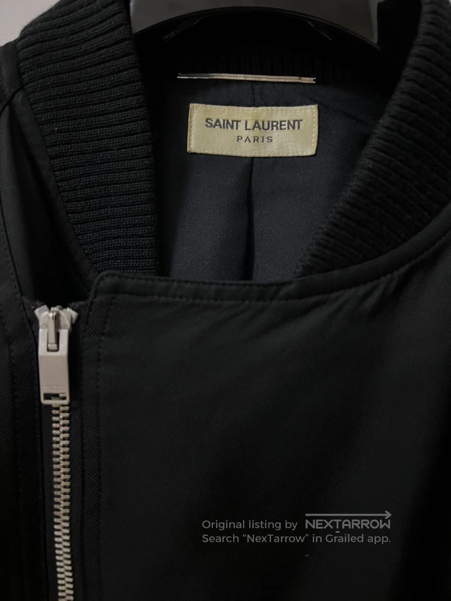 Saint Laurent Paris Saint Laurent Paris Black Bomber Jacket. Size US S / EU 44-46 / 1 - 2 Thumbnail