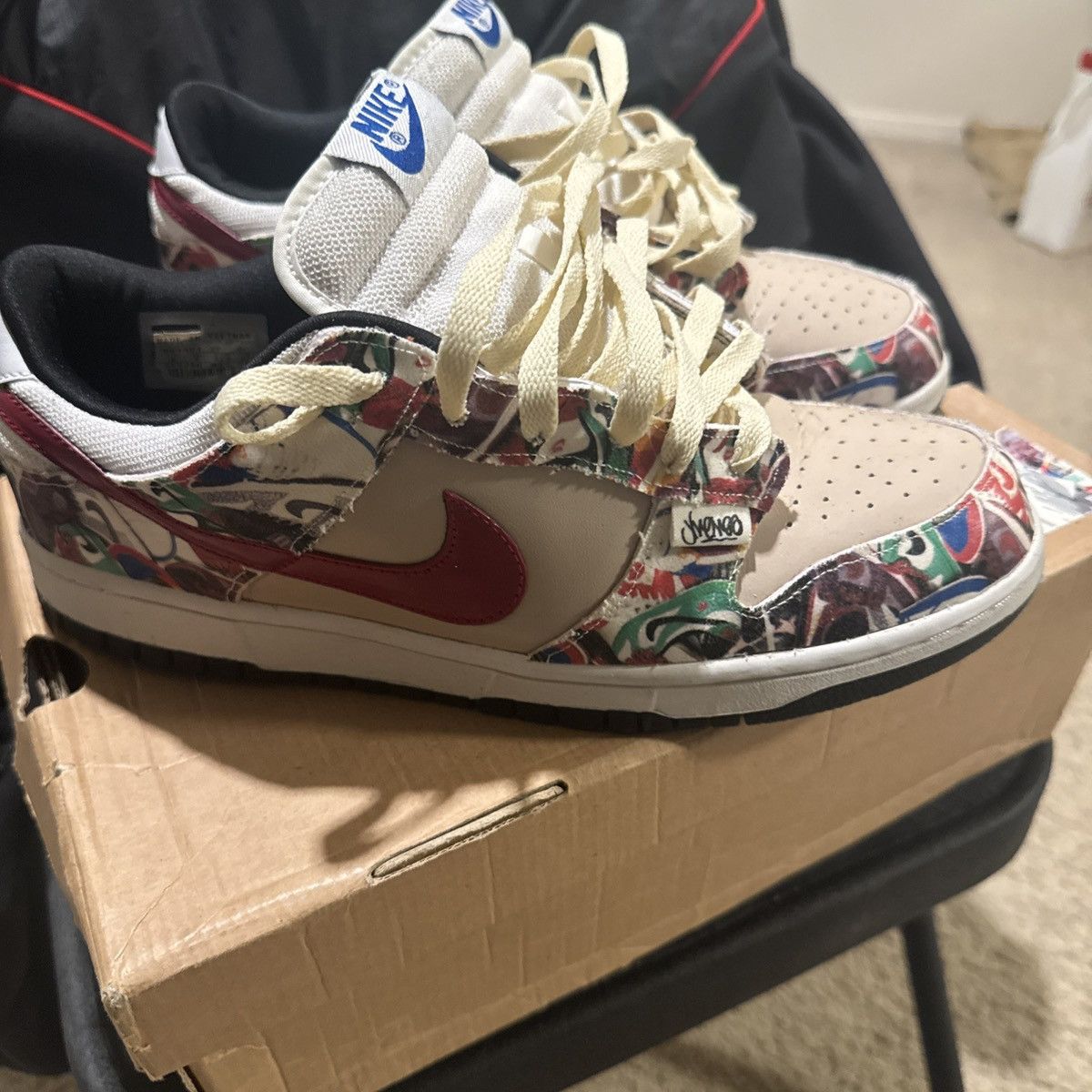 Nike Dunk Custom Paris 1/1 Size US 9 / EU 42 - 2 Thumbnail