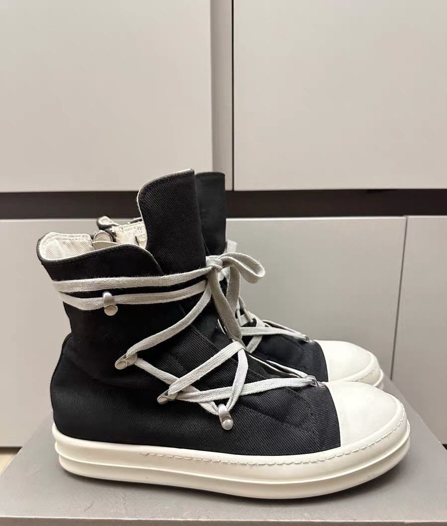 Rick Owens Rick Owens DRKSHDW High-Top Canvas Multi-Lace Size US 7 / EU 40 - 4 Thumbnail
