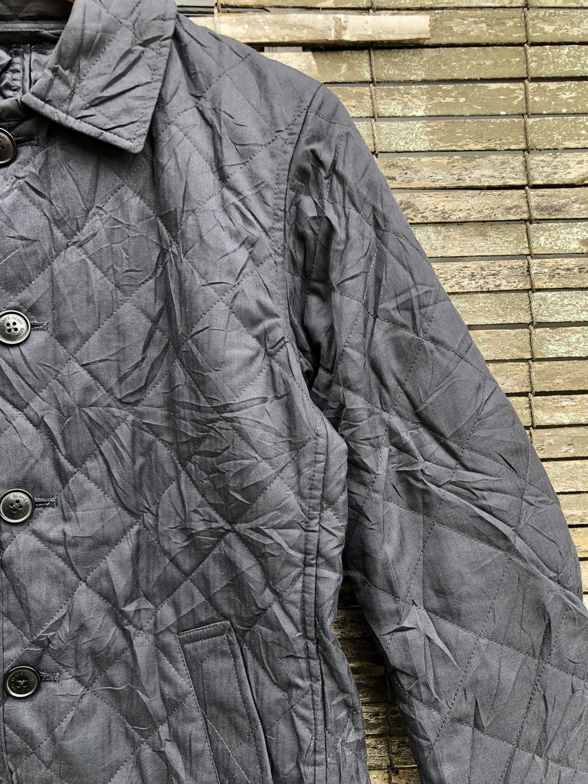 Vintage Beams Heart Diamond Quilted Thermoregulated Jacket
