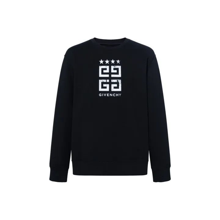 Givenchy Givenchy FW23 Black Graphic Long Sleeve Sweatshirt Size US M / EU 48-50 / 2 - 1 Thumbnail