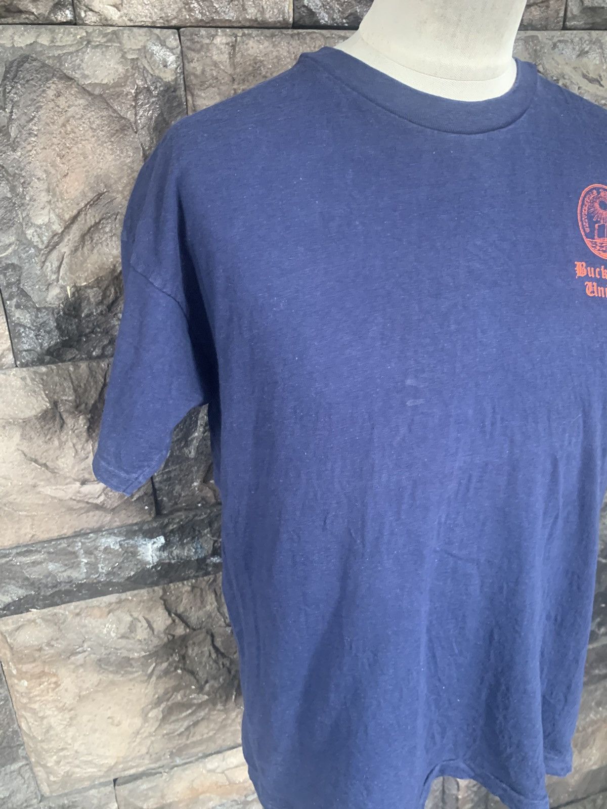 Champion Vintage 70s Champion Blue Bar Bucknell University T shirt Size US XL / EU 56 / 4 - 6 Thumbnail