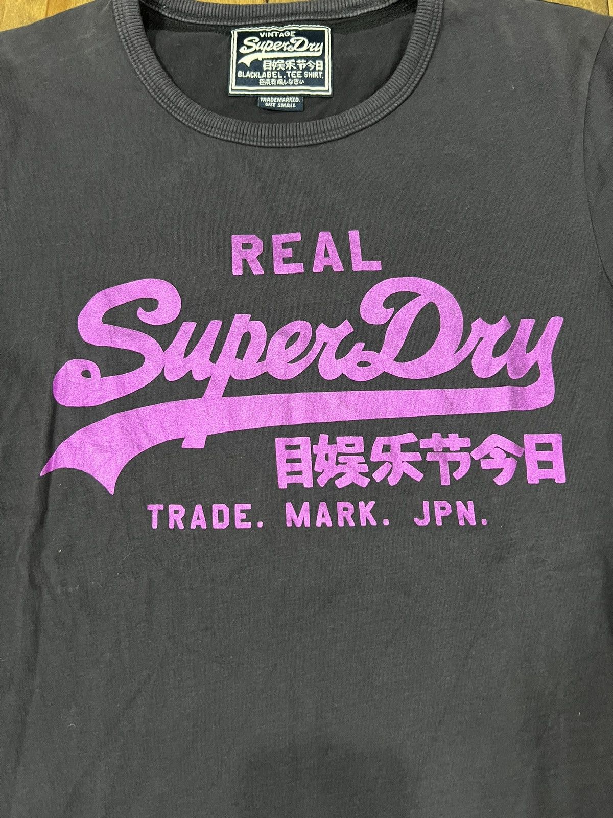 Japanese Brand × Superdry Super Dry Black Label Tee Shirt Size US S / EU 44-46 / 1 - 3 Thumbnail