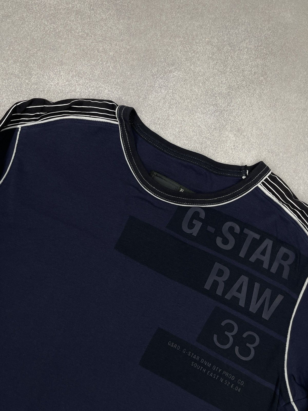 G-Star Vintage G Star Raw Vernon Longsleeve Navy Big Logo Size US XL / EU 56 / 4 - 4 Thumbnail