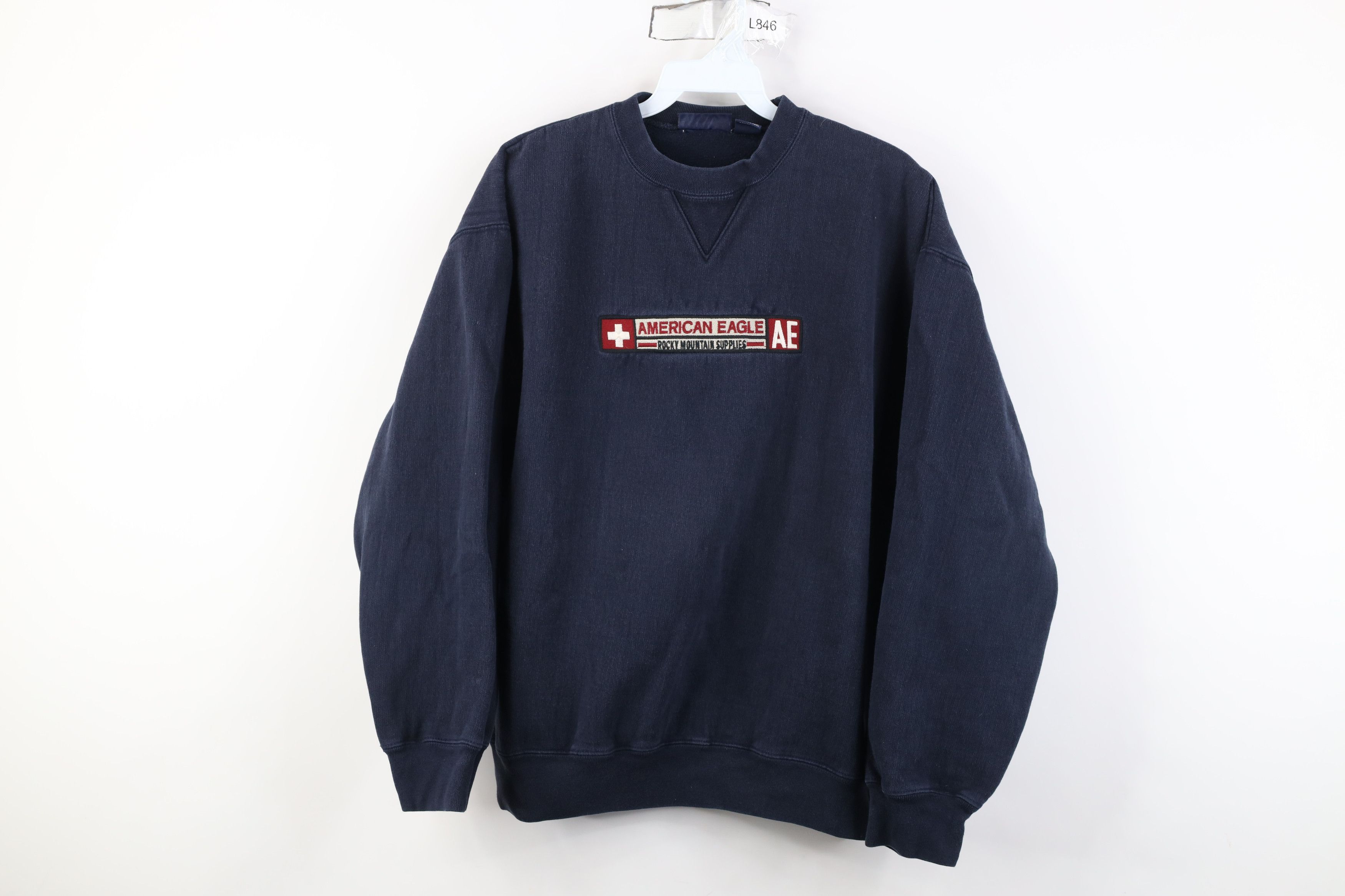 American Eagle Outfitters Vintage 90s Y2K American Eagle Logo Heavy Sweatshirt Blue Size M / US 6-8 / IT 42-44 - 1 Thumbnail