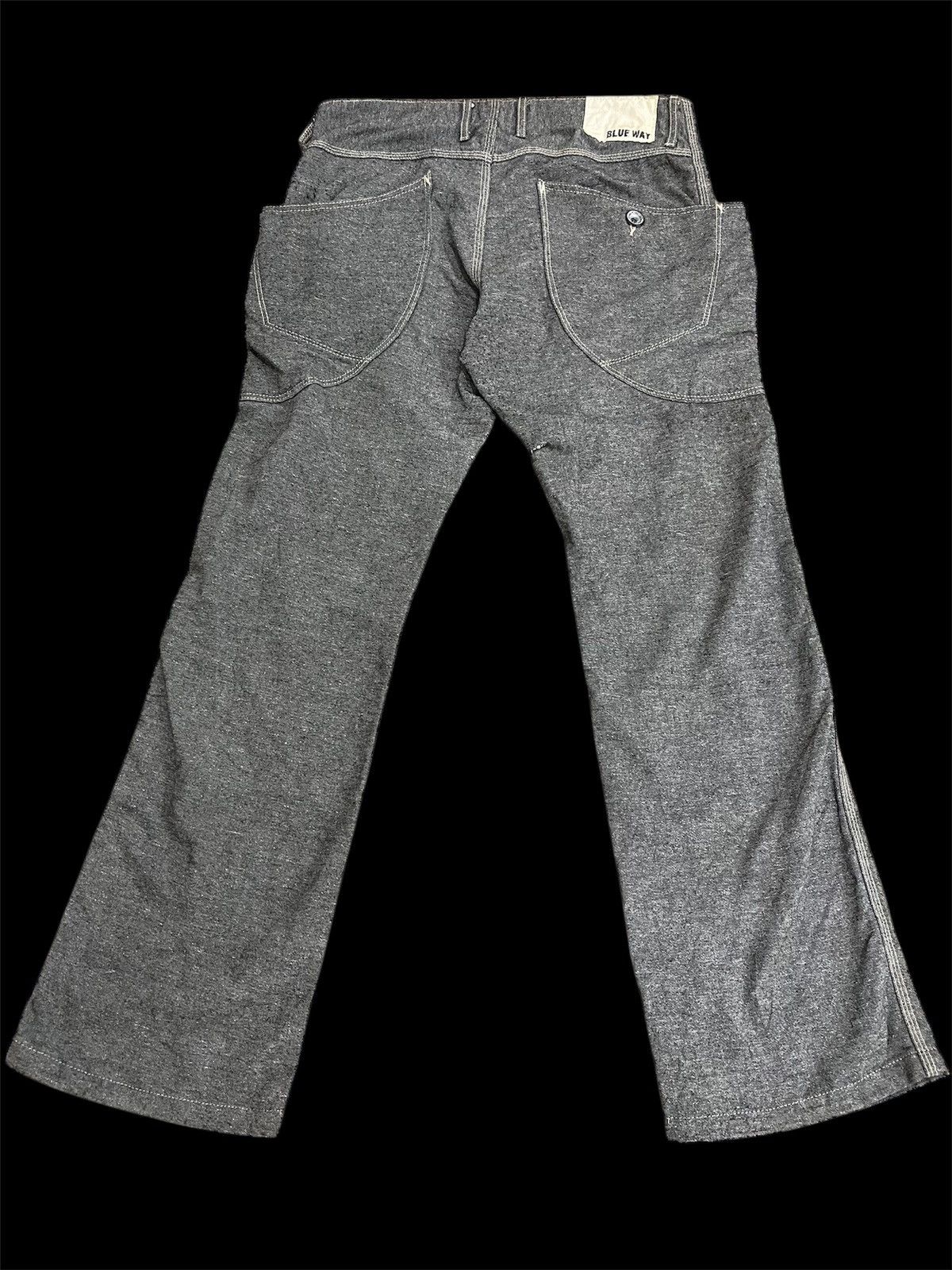 Hysteric Glamour × Japanese Brand × Vintage Flare Crazy Pocket Blueway Jeans Size US 34 / EU 50 - 2 Thumbnail