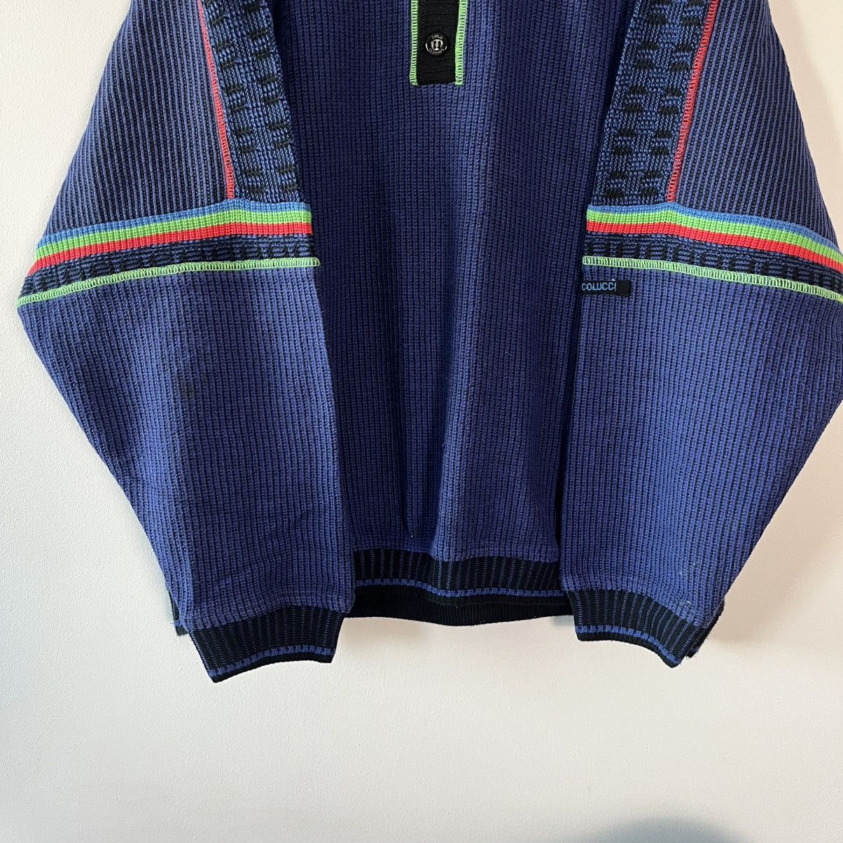 Carlo Colucci Carlo Colucci Vintage Knit Sweater Luxury Streetwear Oversiz Size US XL / EU 56 / 4 - 7 Thumbnail