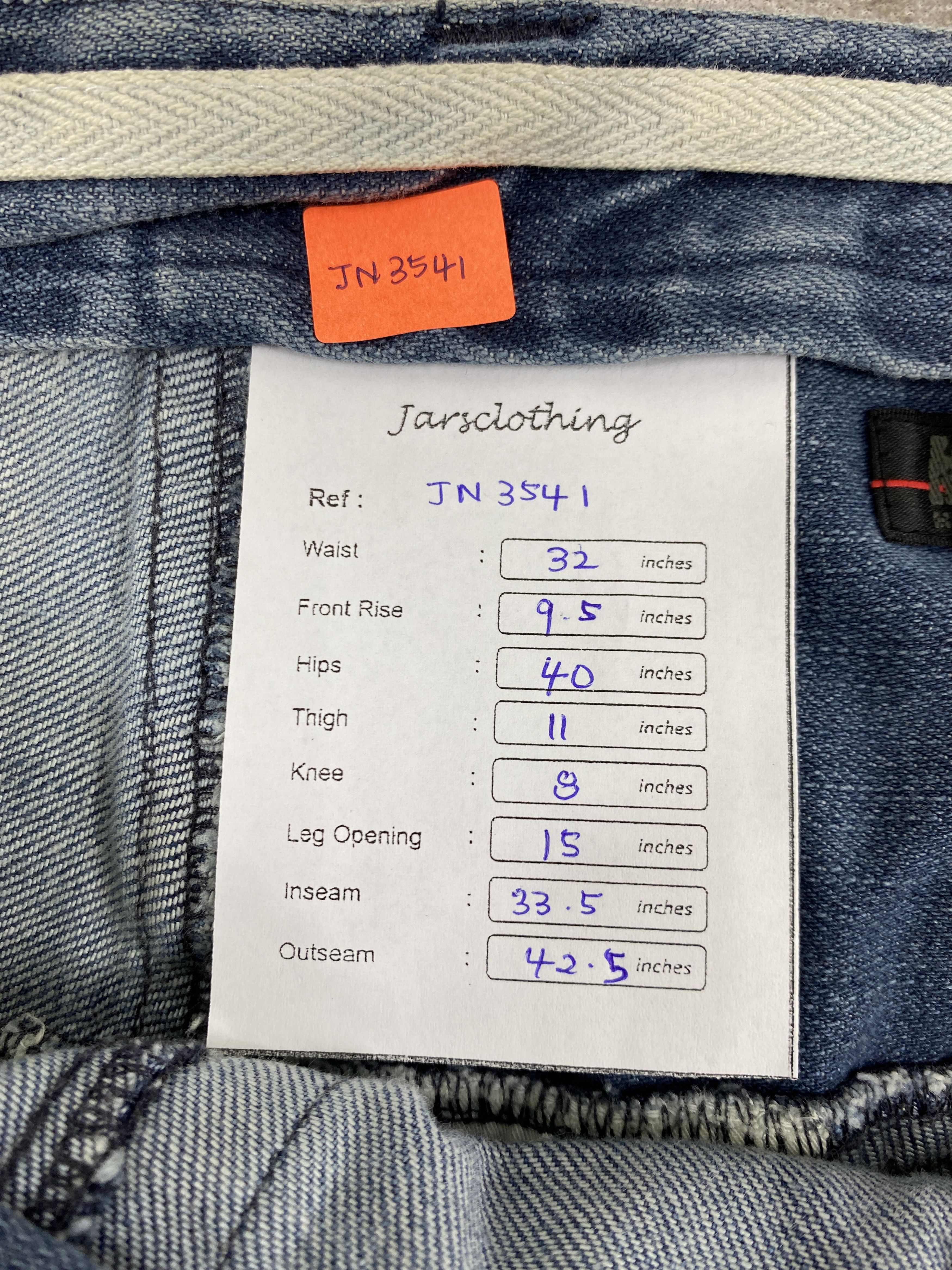 Japanese Brand Faded Blue Vintage Morgan Homme Jeans 32x33.5 Denim- JN3541 Size US 32 / EU 48 - 8 Thumbnail
