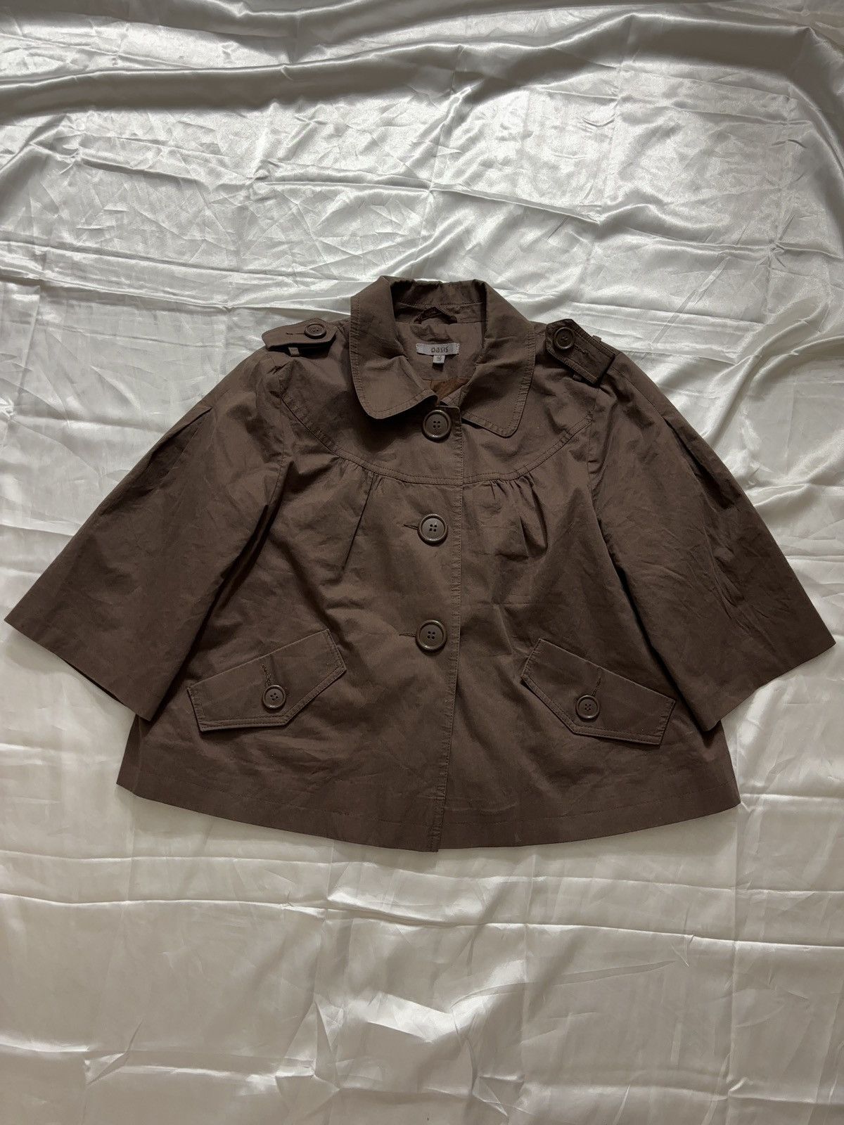 Japanese Brand × Vintage Cropped 3/4 wide sleeves vintage coat Size M / US 6-8 / IT 42-44 - 1 Thumbnail