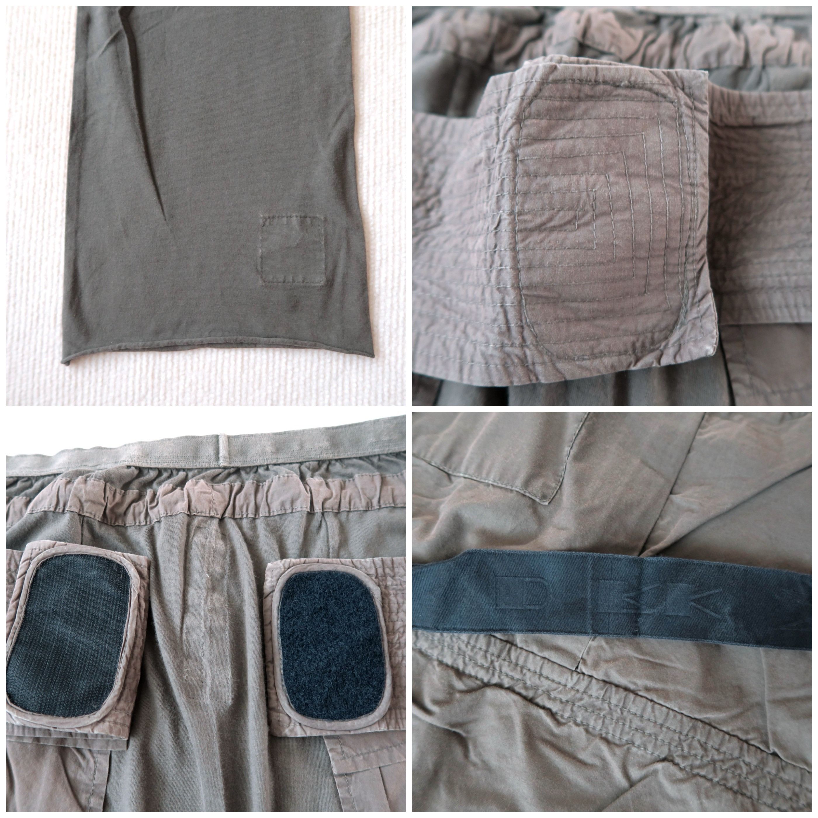 Rick Owens Drkshdw Rick Owens Exploder DNA Dust Creatch Drop Crotch Cargo Pants Size US 36 / EU 52 - 17 Thumbnail
