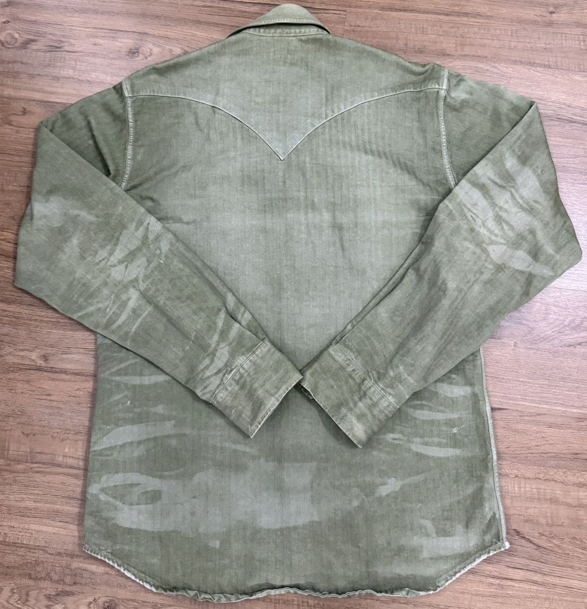 Prps PRPS Washed Western Pearl Snap Button Size US XL / EU 56 / 4 - 2 Thumbnail