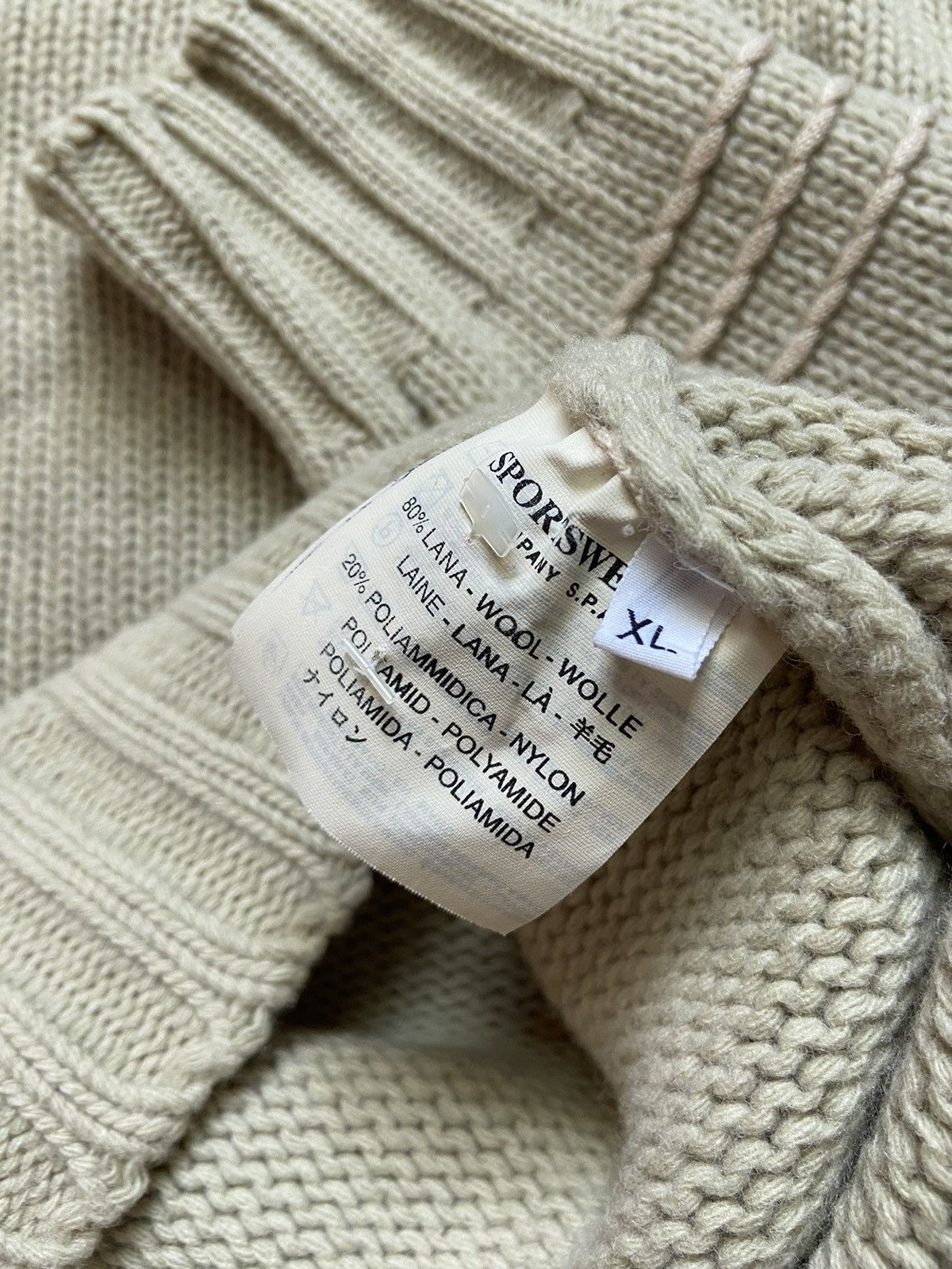 Massimo Osti × Stone Island × Vintage Knitted sweater stone island vintage 1990s Size US XL / EU 56 / 4 - 4 Thumbnail