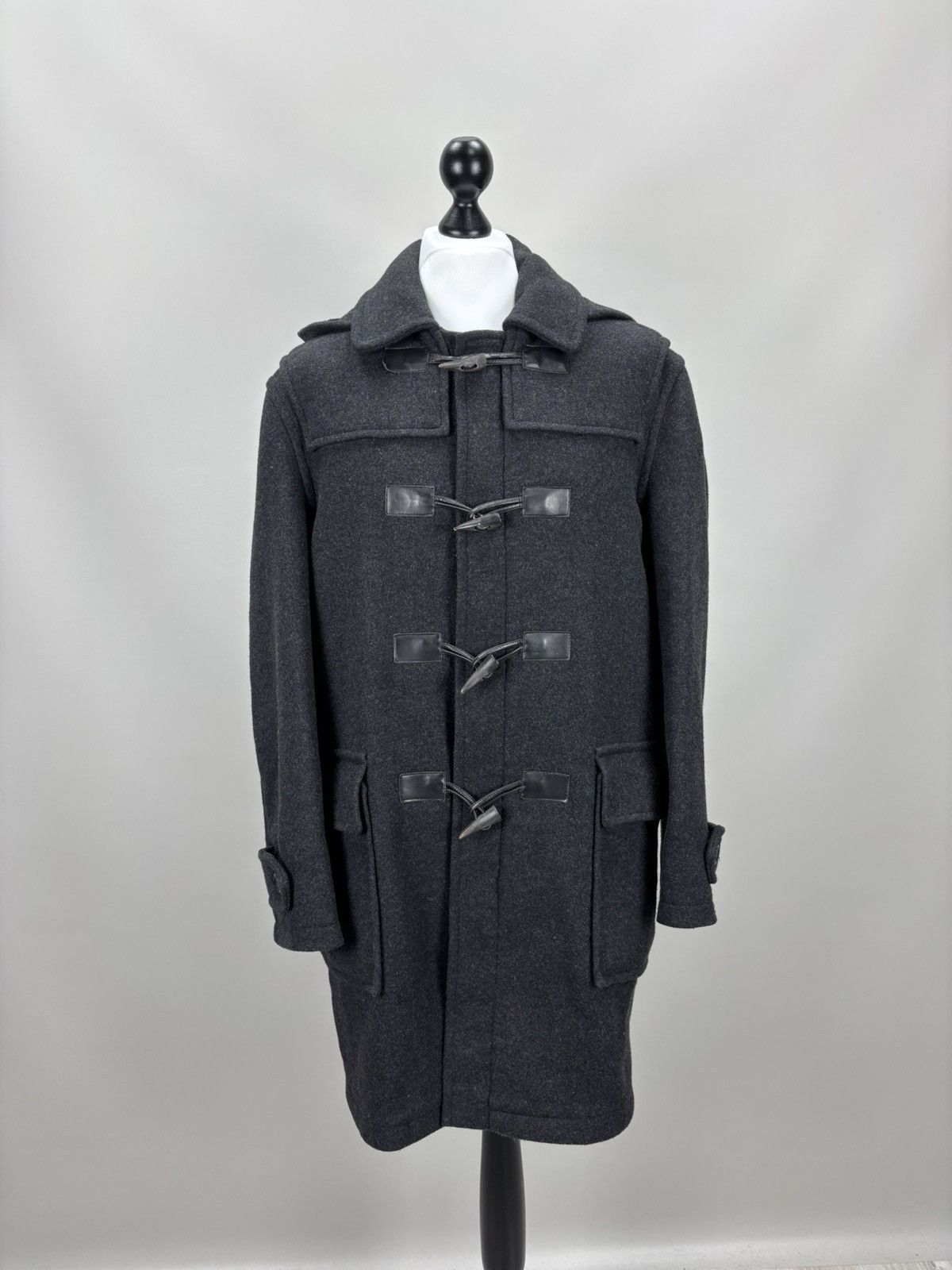 Barbour Mens wool jacket Barbour Classic Duffle Coat Size 52 Size US L / EU 52-54 / 3 - 1 Thumbnail
