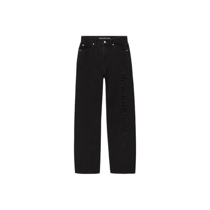 Alexander Wang Alexander Wang High-Waisted Black Denim Pants 0079 Size 26" / US 2 / IT 38 - 1 Thumbnail