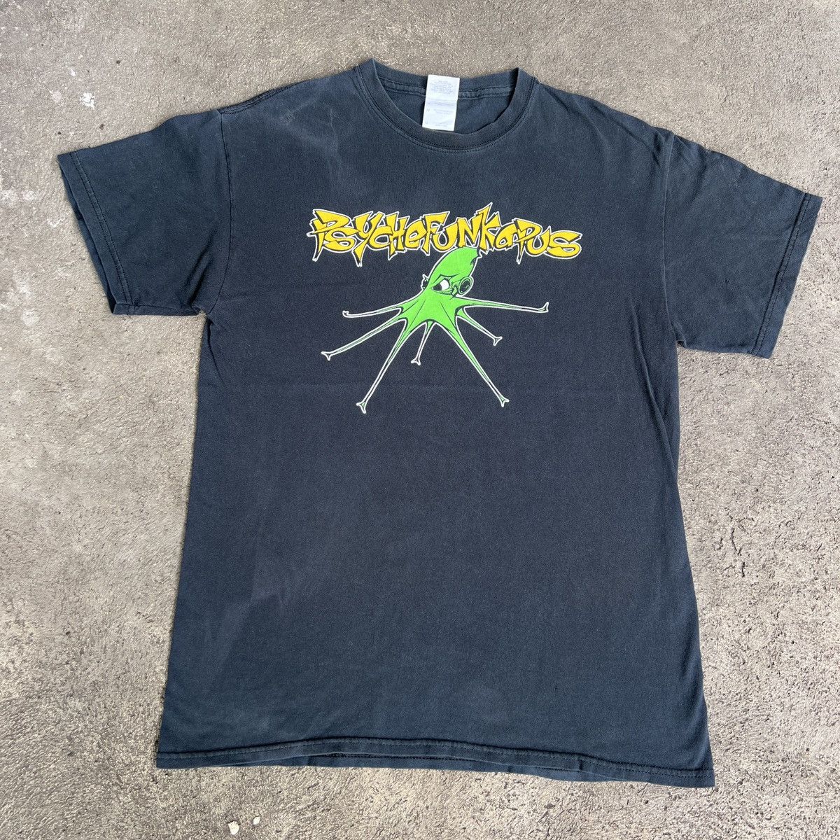 Band Tees Rare Vintage Y2K Psychefunkapus funk metal Promo Tee Faded Size US M / EU 48-50 / 2 - 3 Thumbnail