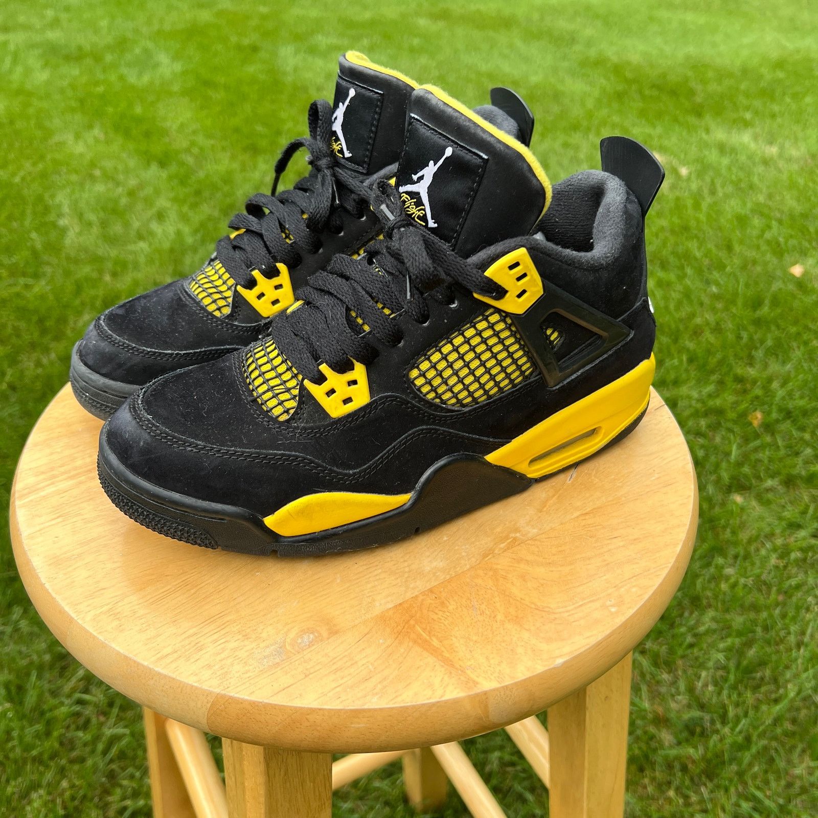 BSB　Air Jordan 4 ブラック/イエロー Black and Yellow Jordan 4 Size 7 | eBay