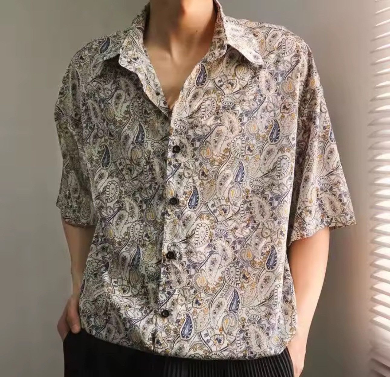 Japanese Brand Retro Vintage Hawaiian Flower Print Men’s Summer Shirt Size US L / EU 52-54 / 3 - 4 Thumbnail
