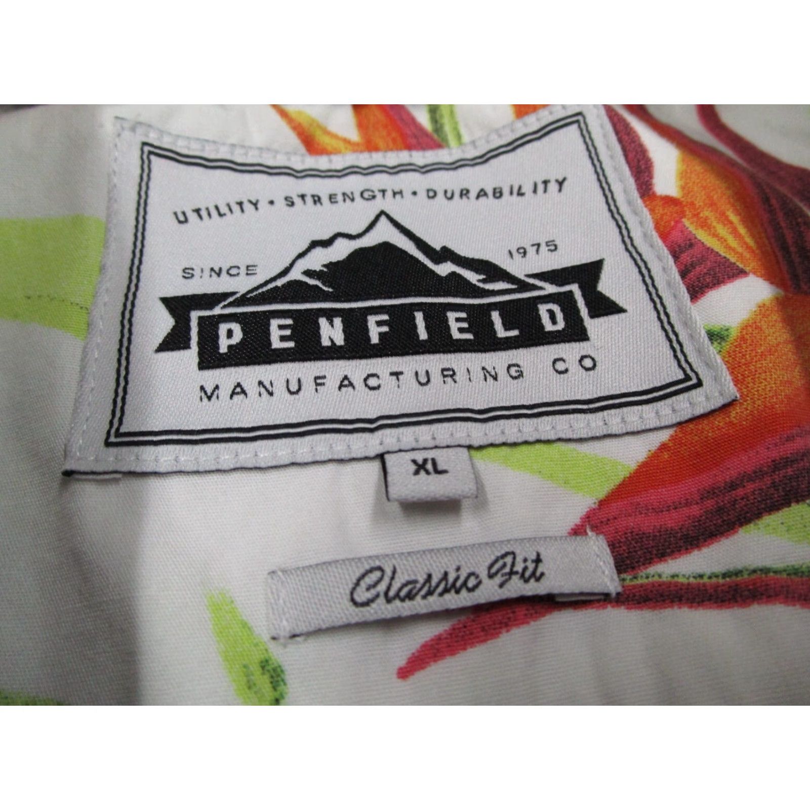 Penfield VINTAGE Penfield Men's Shirt Short Sleeve White Floral Hawaiian Button Up Casual Summer XL Size US XL / EU 56 / 4 - 3 Thumbnail