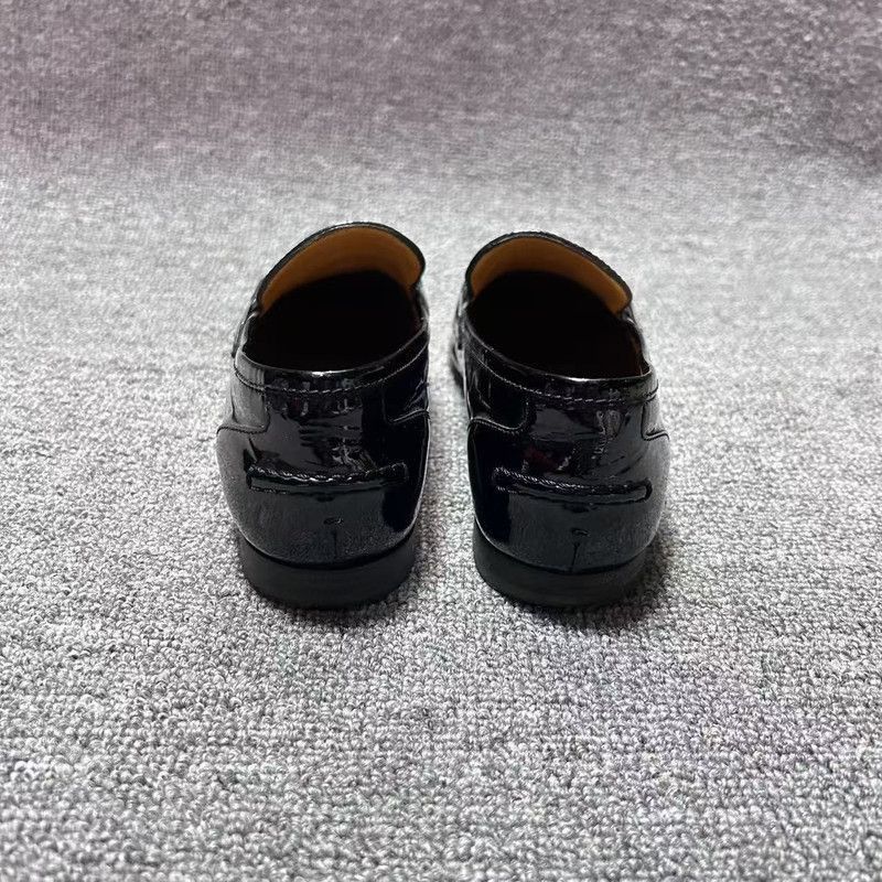 Gucci Gucci Black Patent Leather Loafers for Men and Women Size US 5.5 / EU 38 - 3 Thumbnail