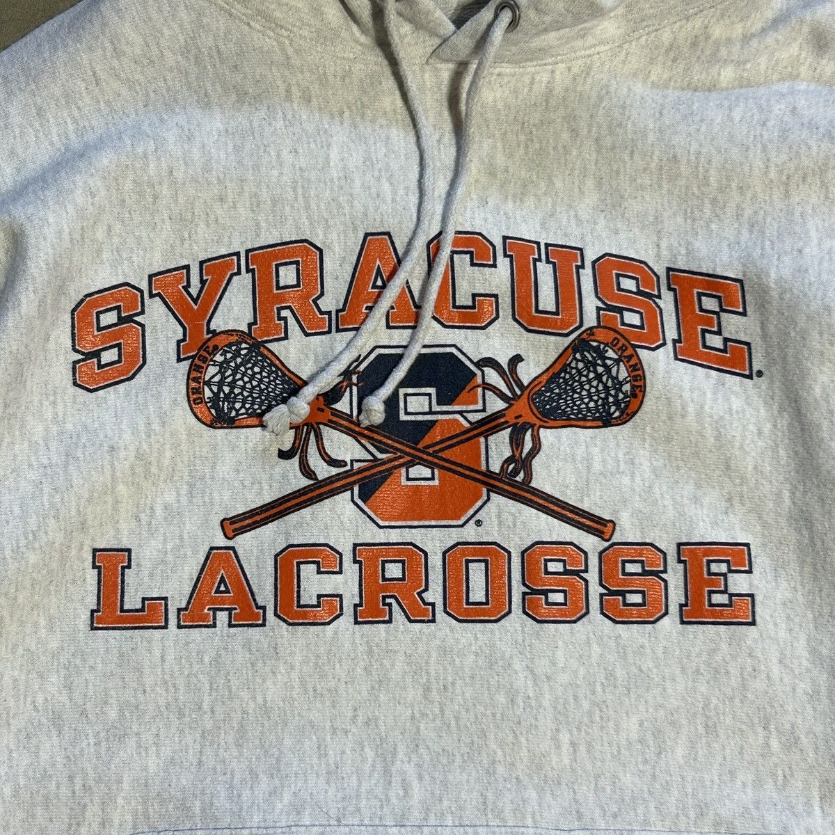 Champion Syracuse University Lacrosse Reverse Weave Pullover Hoodie Size US L / EU 52-54 / 3 - 2 Thumbnail