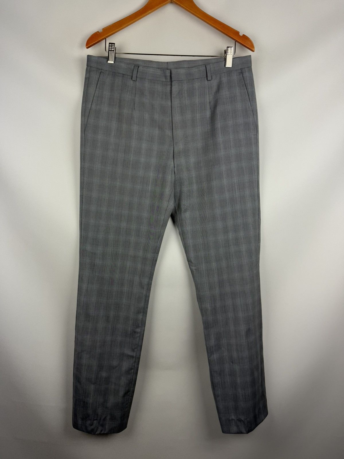 Hugo Boss Hugo Boss Amaro/Helse Wool Plaid 2 Piece Suit Blazer Pants Size 40L - 18 Thumbnail