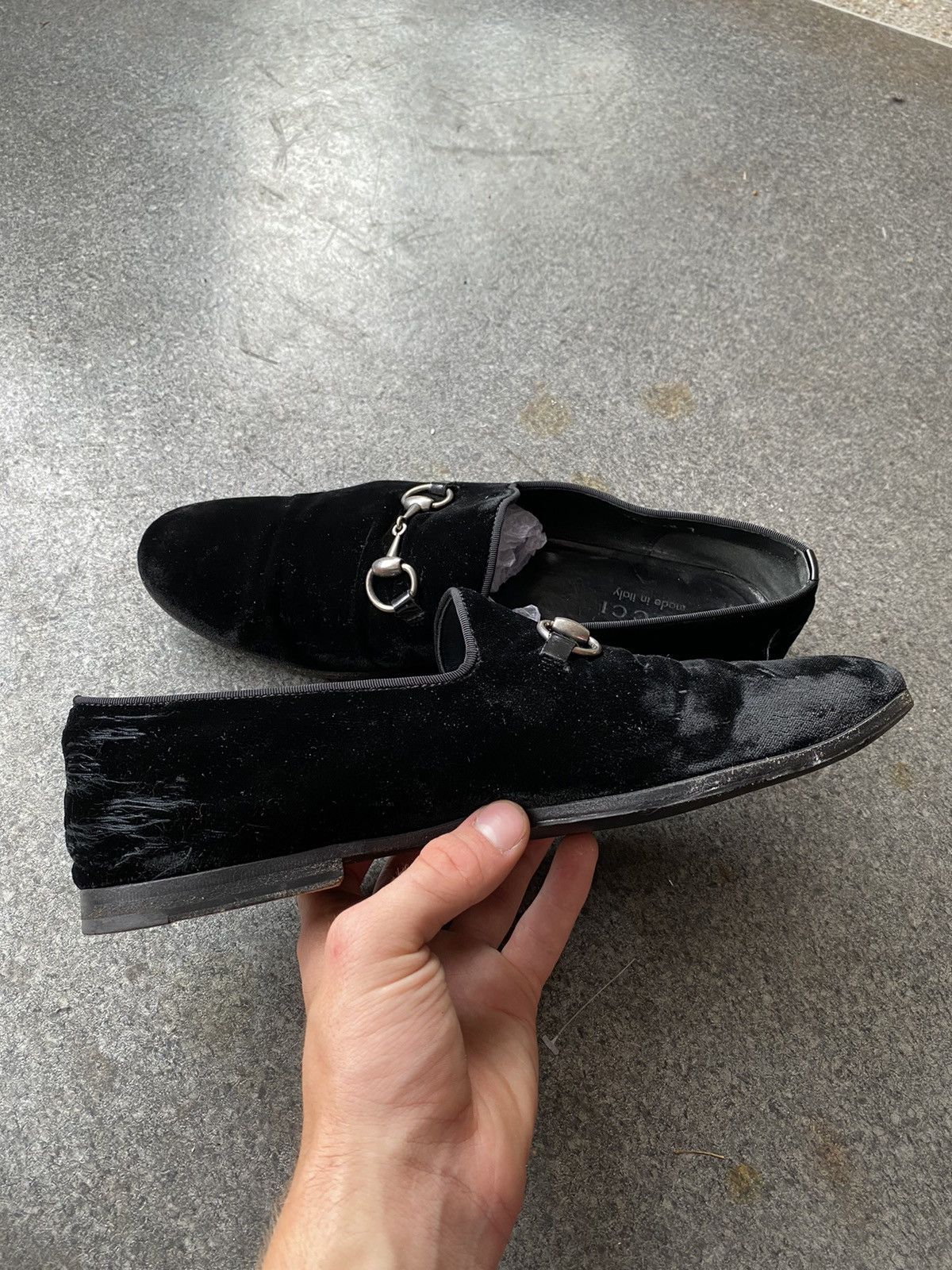 Gucci Gucci Velvet Loafers Size US 7 / EU 40 - 12 Thumbnail