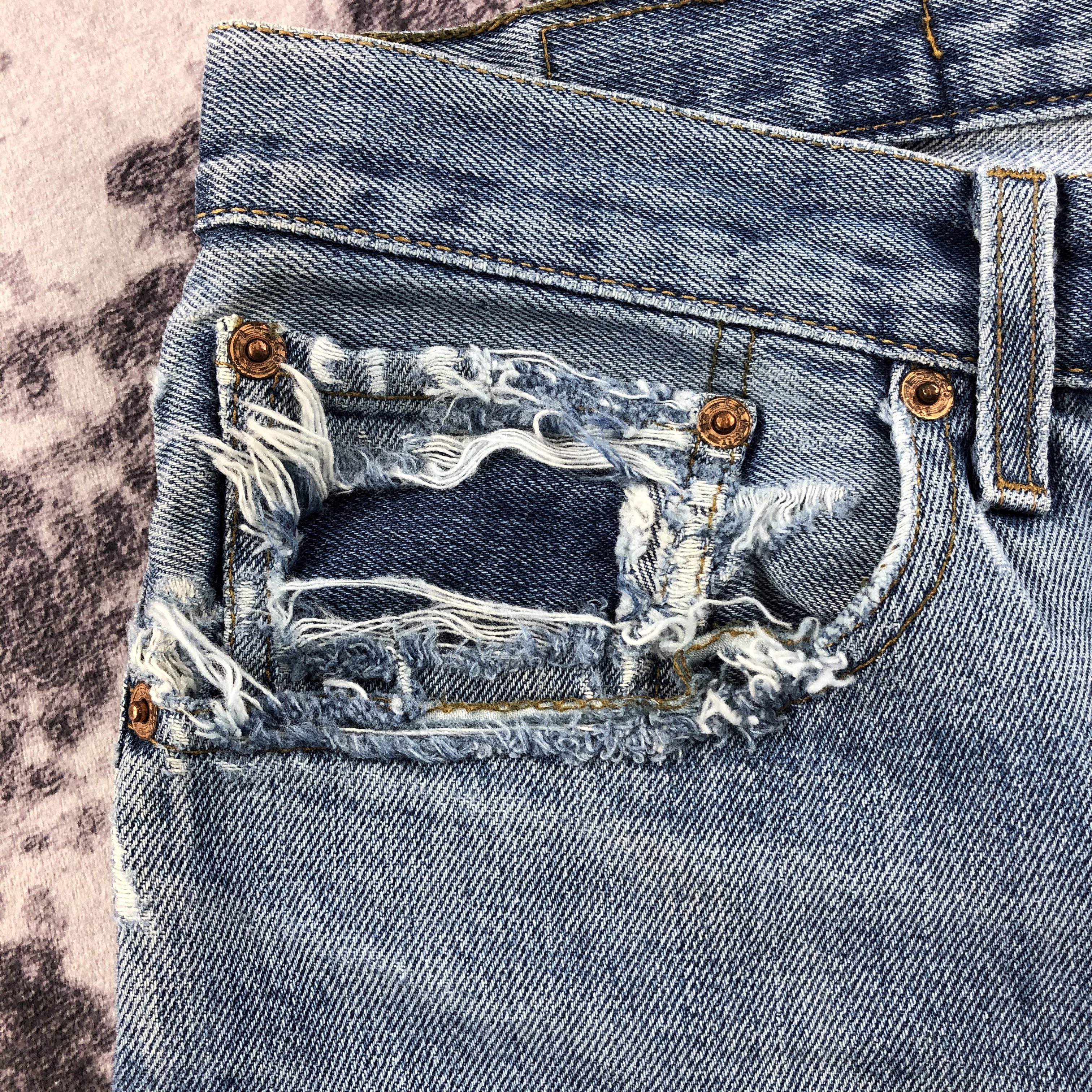 Levi's Vintage 90s Blue Wash Levis 501 Jeans-JM2376 Size US 36 / EU 52 - 10 Thumbnail