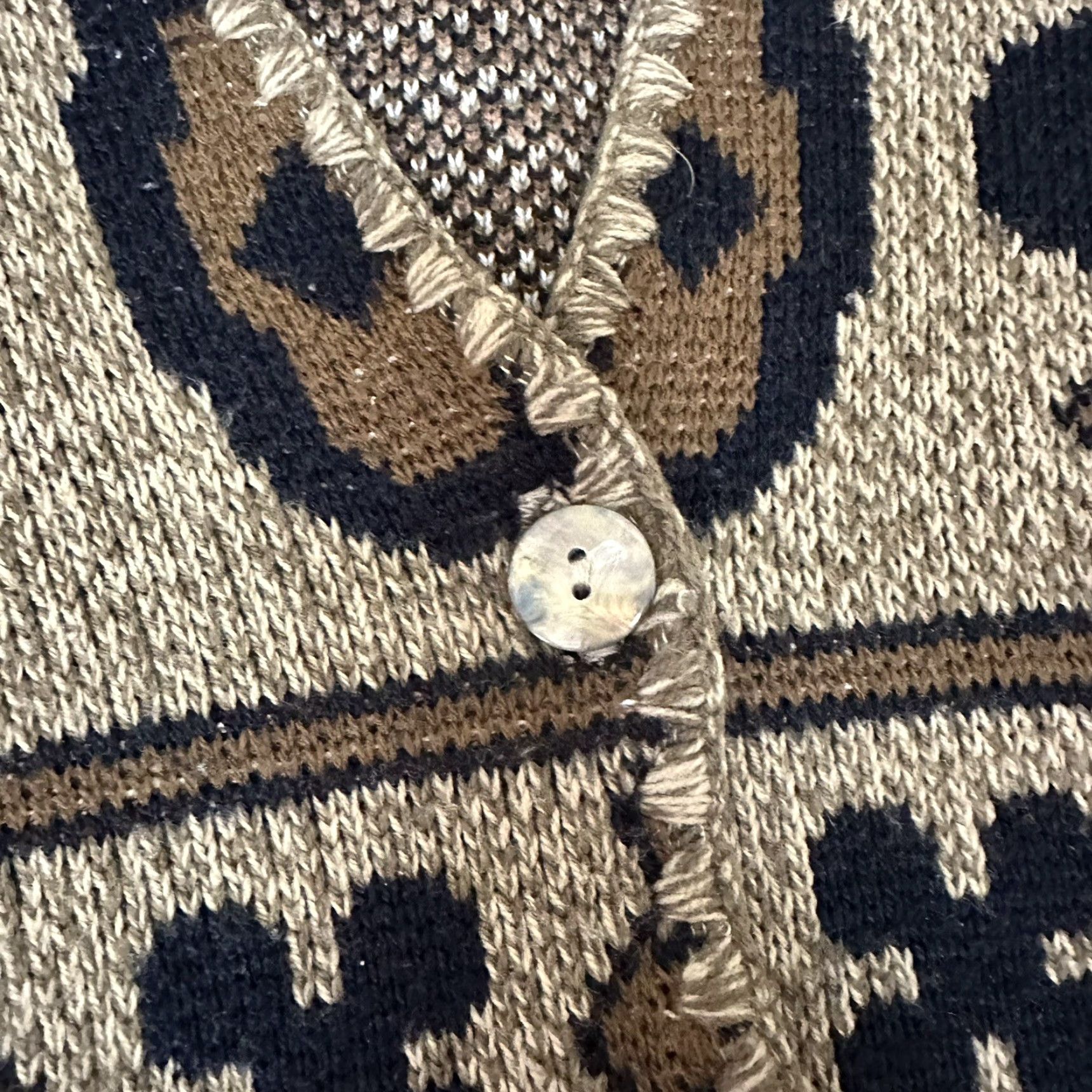 Vintage VINTAGE Wool Blend Knit Vest Button Front Hippy Ethnic Reindeer Size S/M Womens Size S / US 4 / IT 40 - 3 Thumbnail