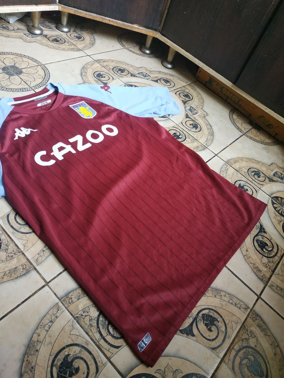 Kappa Kappa Aston Villa 2020 Grealish #10 Kombat Jersey XL Size US XL / EU 56 / 4 - 8 Thumbnail