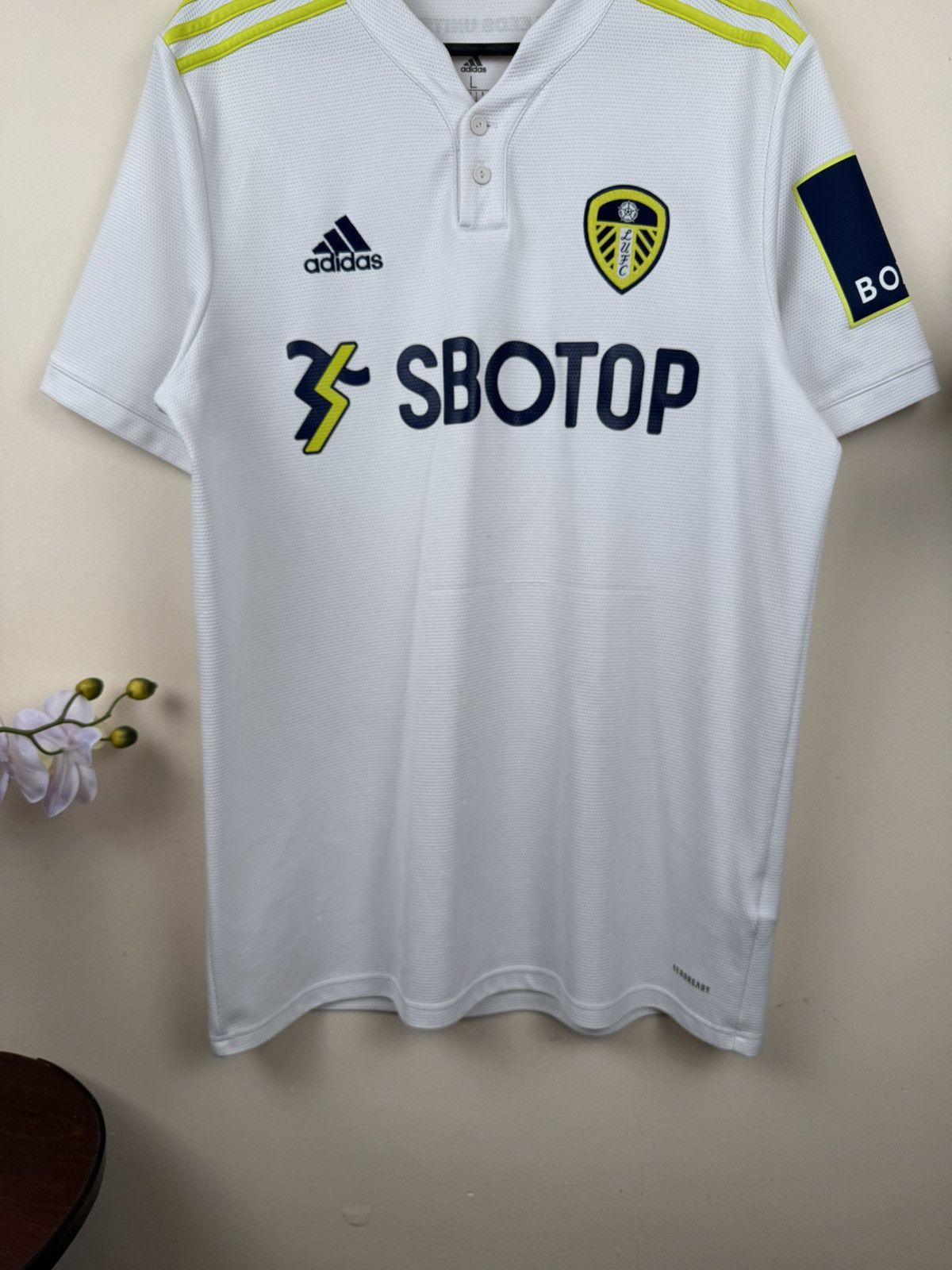 Adidas Leeds United 2021 2022 Jersey Adidas Home Shirt Football L Size US L / EU 52-54 / 3 - 7 Thumbnail