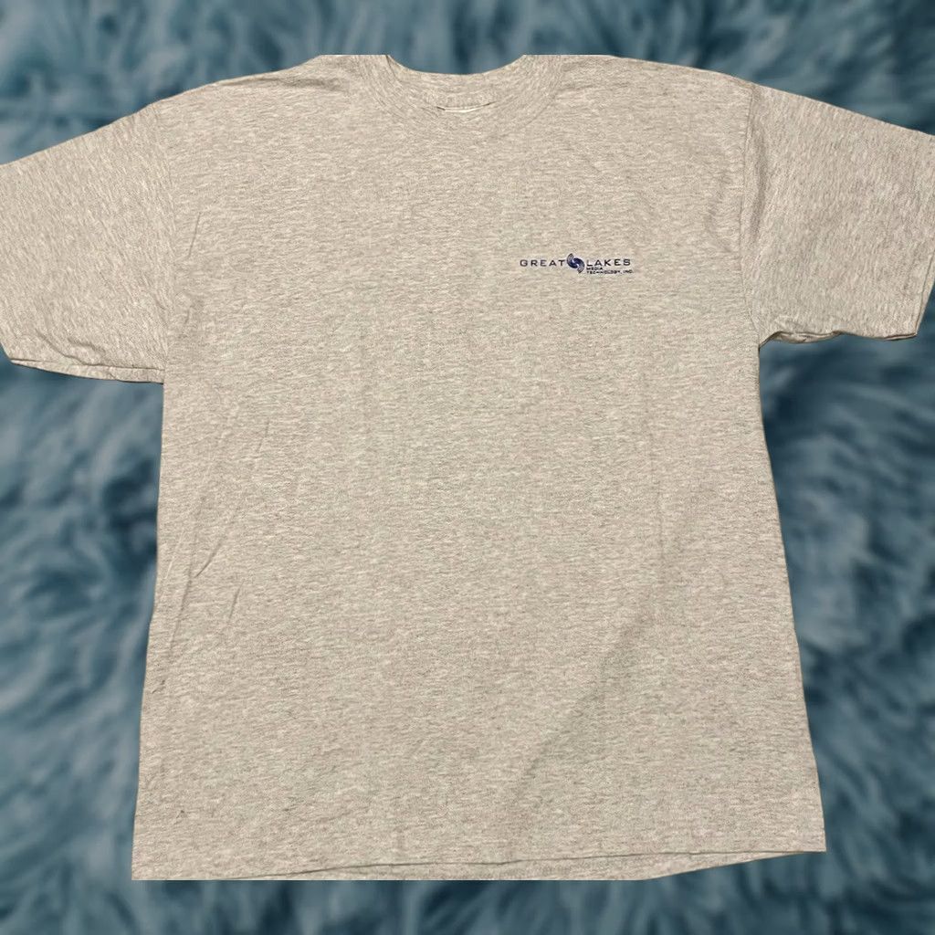 Apple VINTAGE Great Lakes Media Shirt XL Gray Cotton Microsoft T-Shirt Men 80s 90s Retro Tech Electronics USA Internet Apple Nintendo Zelda Pull Lists Size US XL / EU 56 / 4 - 1 Thumbnail