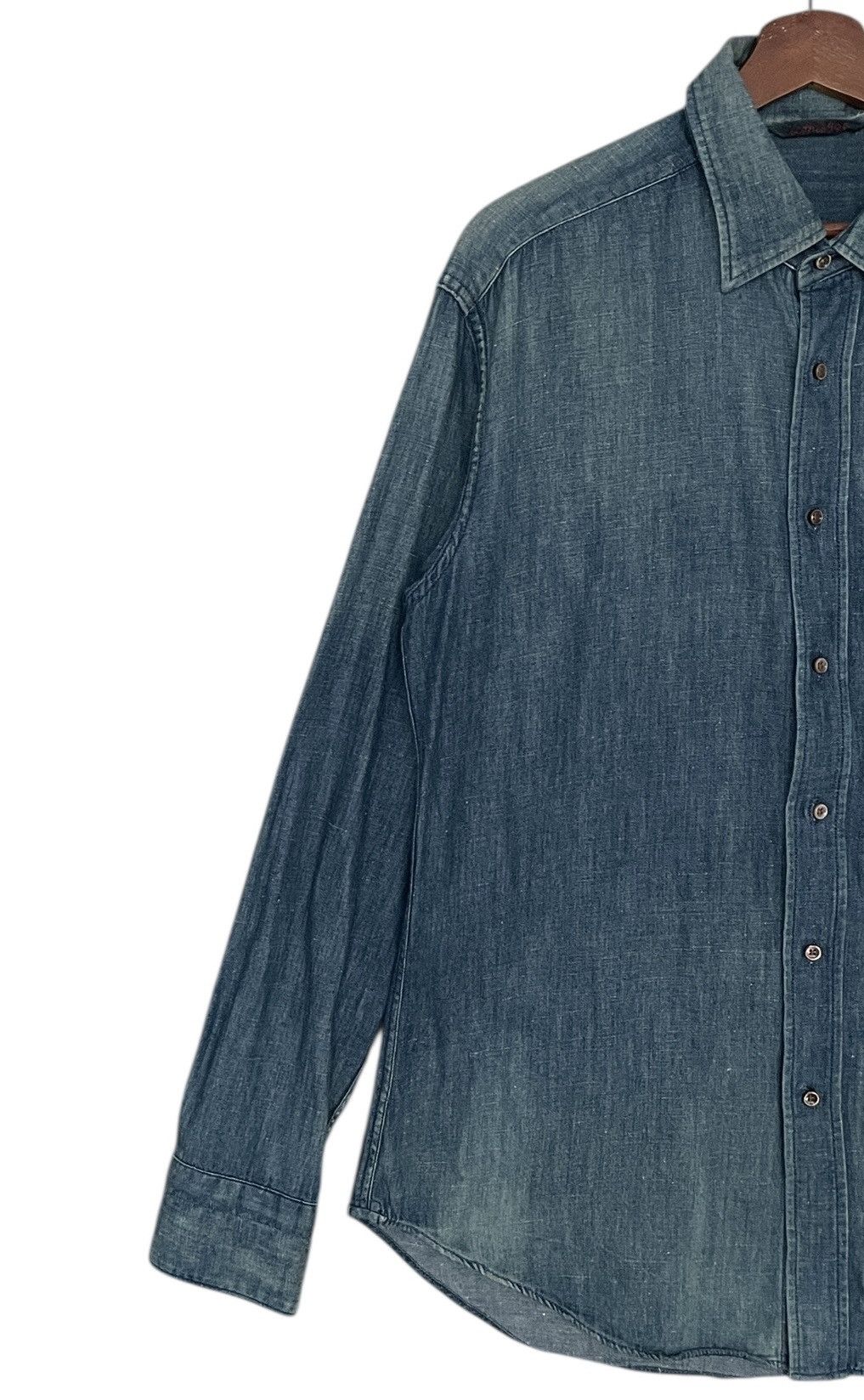 45rpm Vintage Japanese Brand 45rpm Denim Shirt 2000s Size US S / EU 44-46 / 1 - 3 Thumbnail
