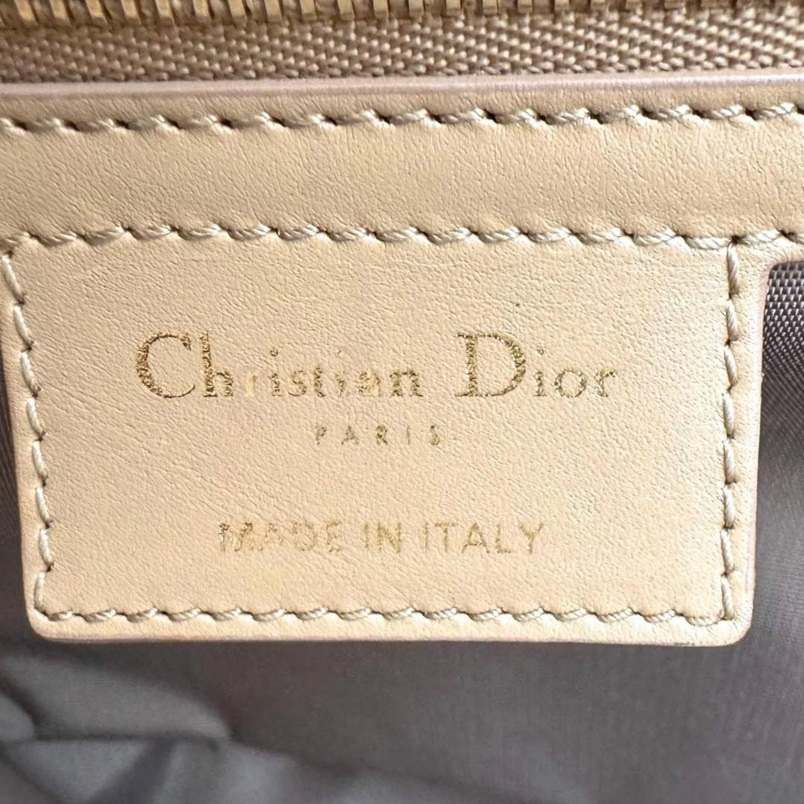 Dior Dior - Beige Quilted Leather Tote Bag Size ONE SIZE - 8 Thumbnail