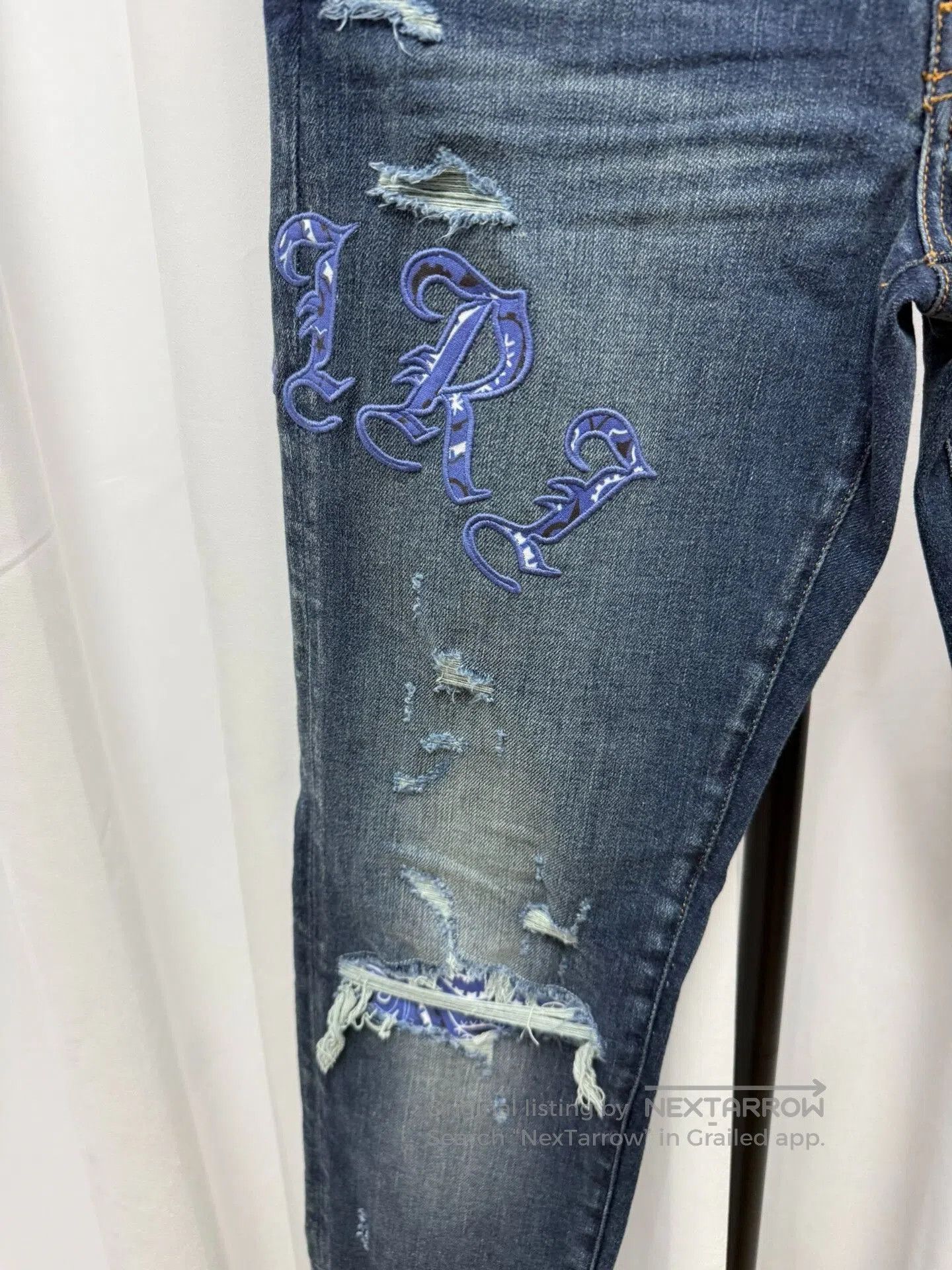 Amiri Amiri Slim Distressed Jeans 32. Size US 32 / EU 48 - 4 Thumbnail