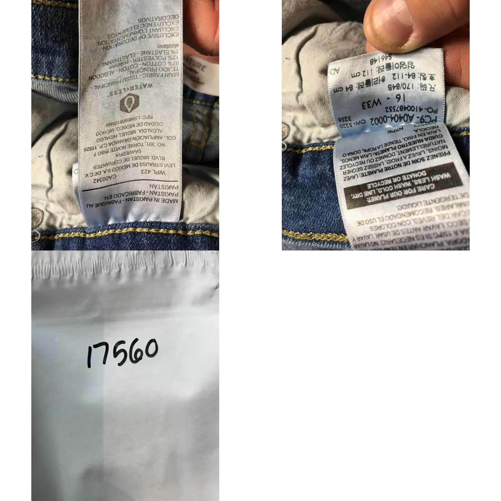 Levi's Levi's Jeans Women 16 High Rise Straight Heritage Distressed Blue Denim Womens Size 38" / US 16 / IT 52 - 8 Thumbnail