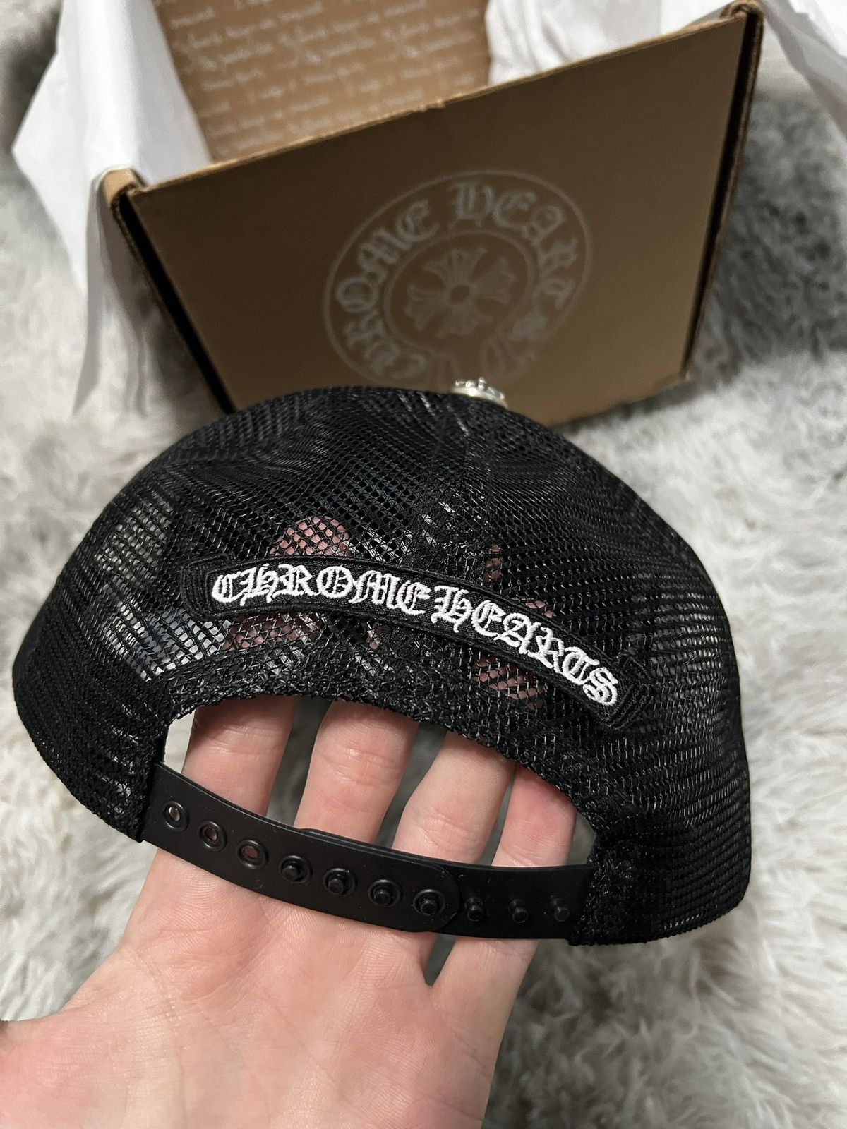 Chrome Hearts Chrome Hearts Cemetery Trucker Hat “Triple Black” Size ONE SIZE - 3 Thumbnail