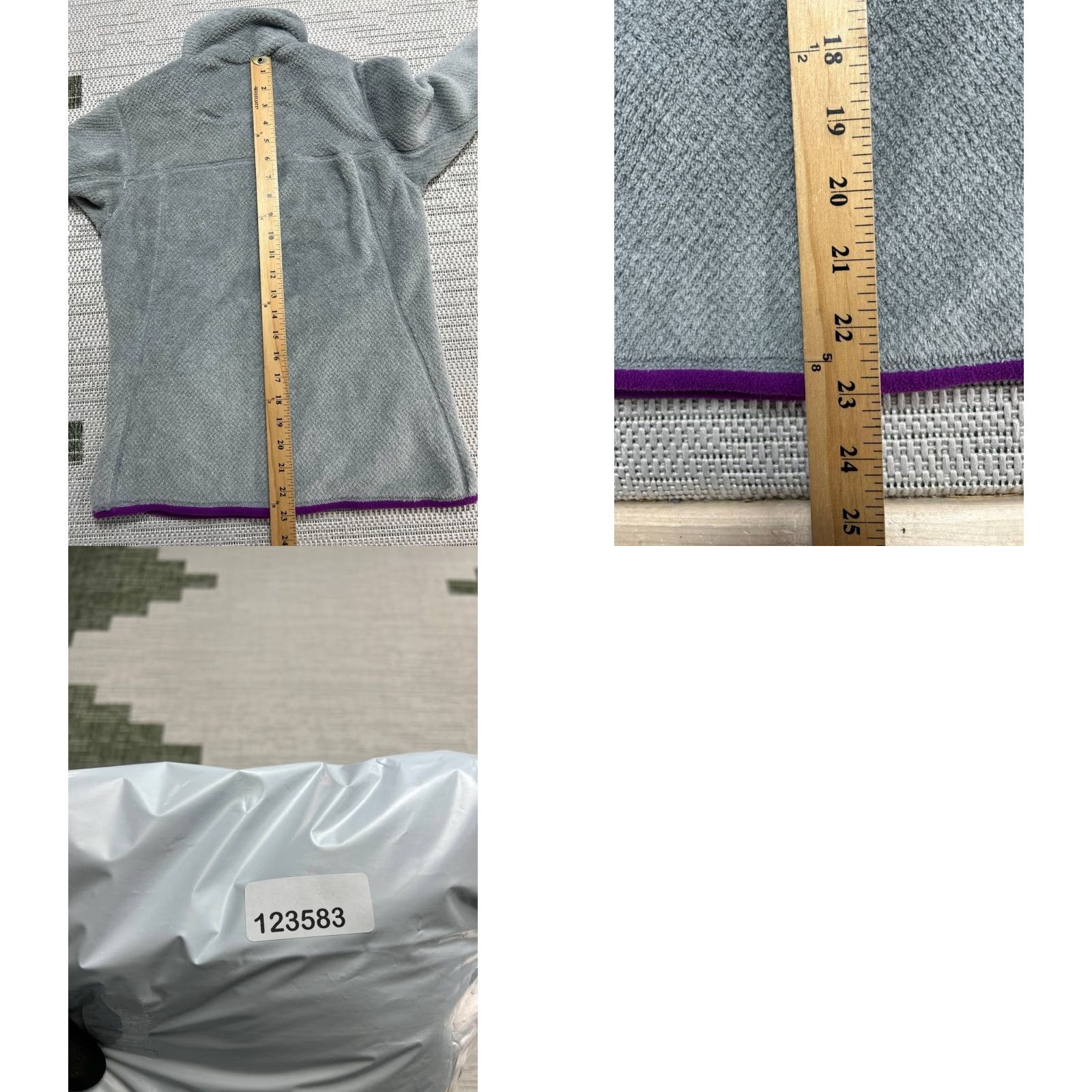 Patagonia Patagonia Shirt Womens XS Gray Mock Neck Fleece Sweater Kangaroo Pocket Pullover Outdoor Winter 90s Size XS / US 0-2 / IT 36-38 - 8 Thumbnail