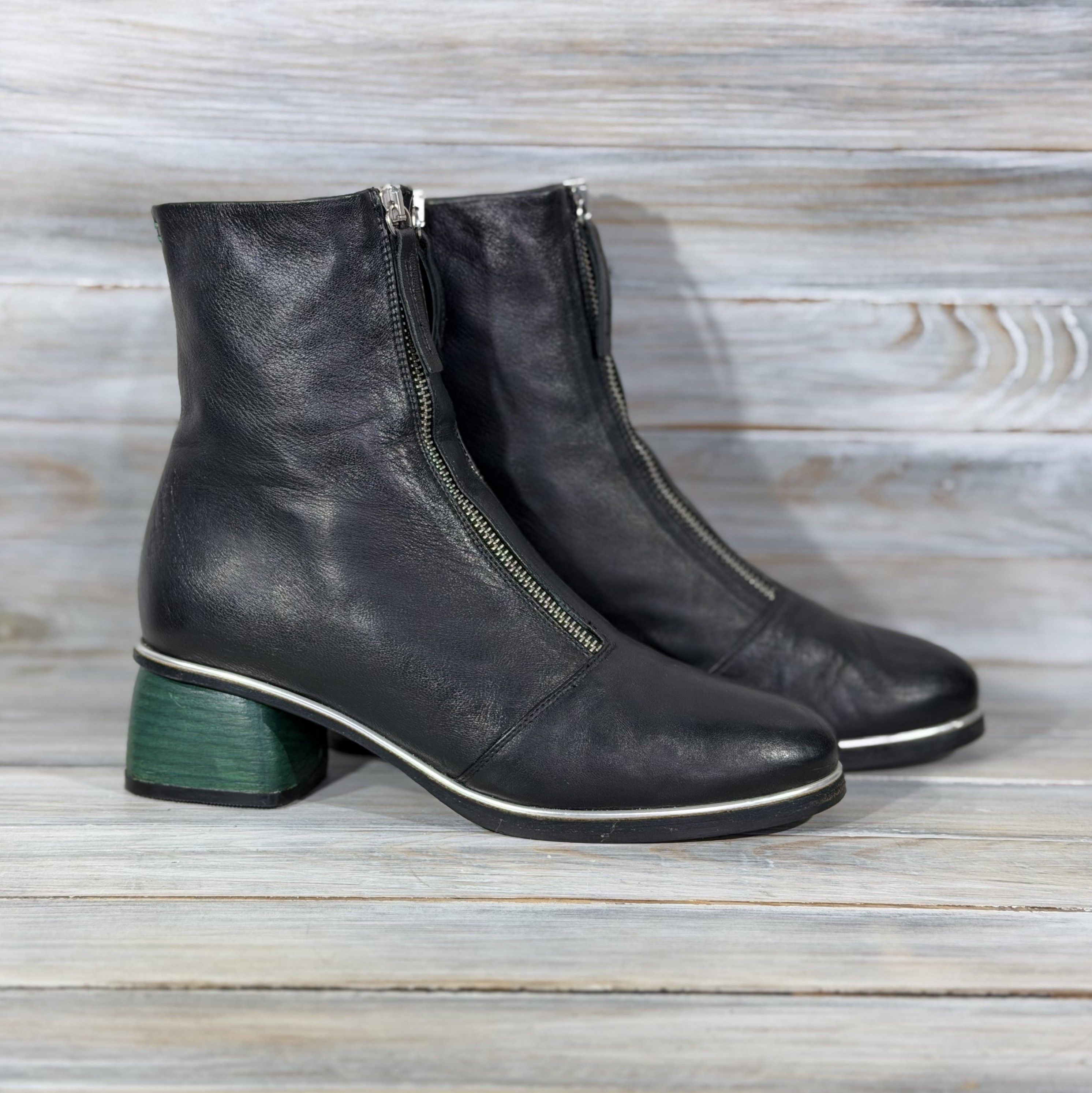 Halmanera HALMANERA Heels Leather Boots Handmade In Italy Luxury Brand Size US 8 / IT 38 - 13 Thumbnail