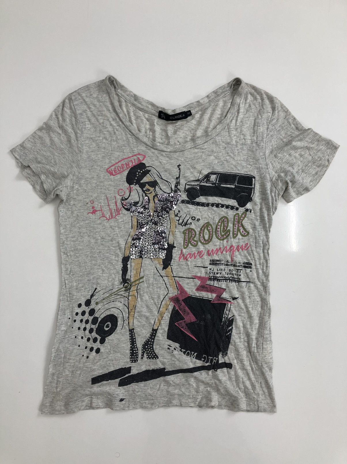 Japanese Gothic Poem Rock Punk Style Tshirt Tee