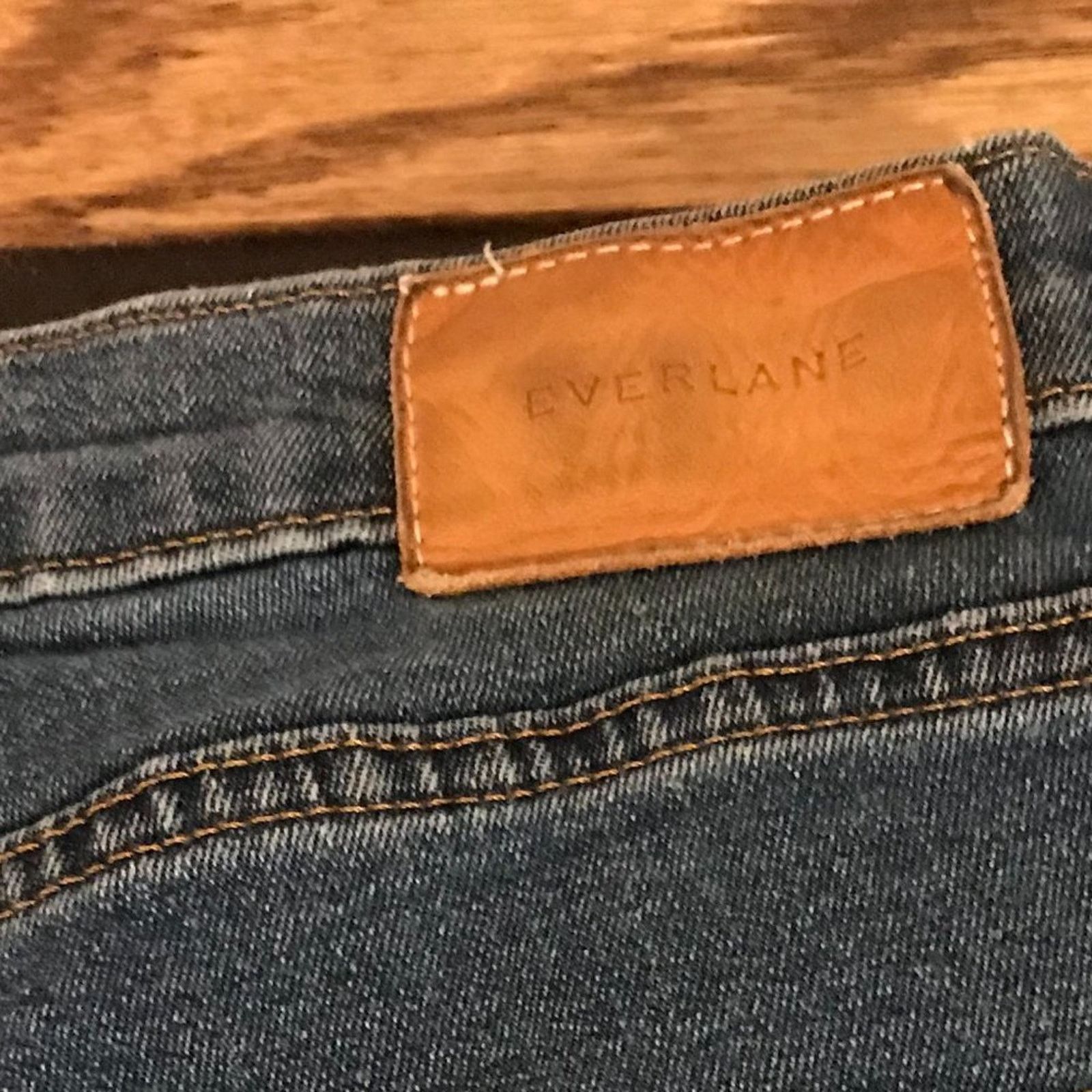 Everlane EVERLANE High Rise Raw Ankle Blue Denim Jeans - Size 28 R Size 28" / US 6 / IT 42 - 5 Thumbnail