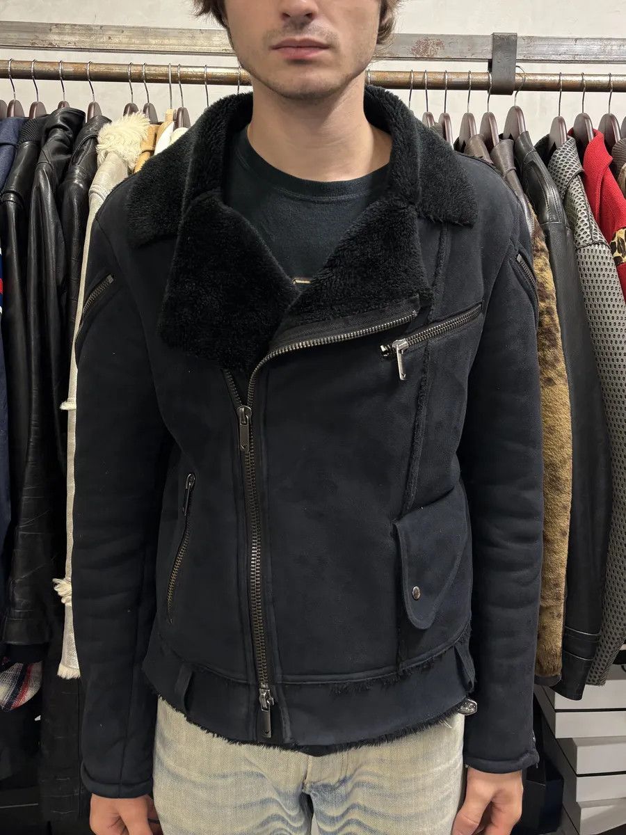 Emporio Armani FW2002 Emporio Armani Navy Arm Zips Bomber Jacket Size US S / EU 44-46 / 1 - 3 Thumbnail