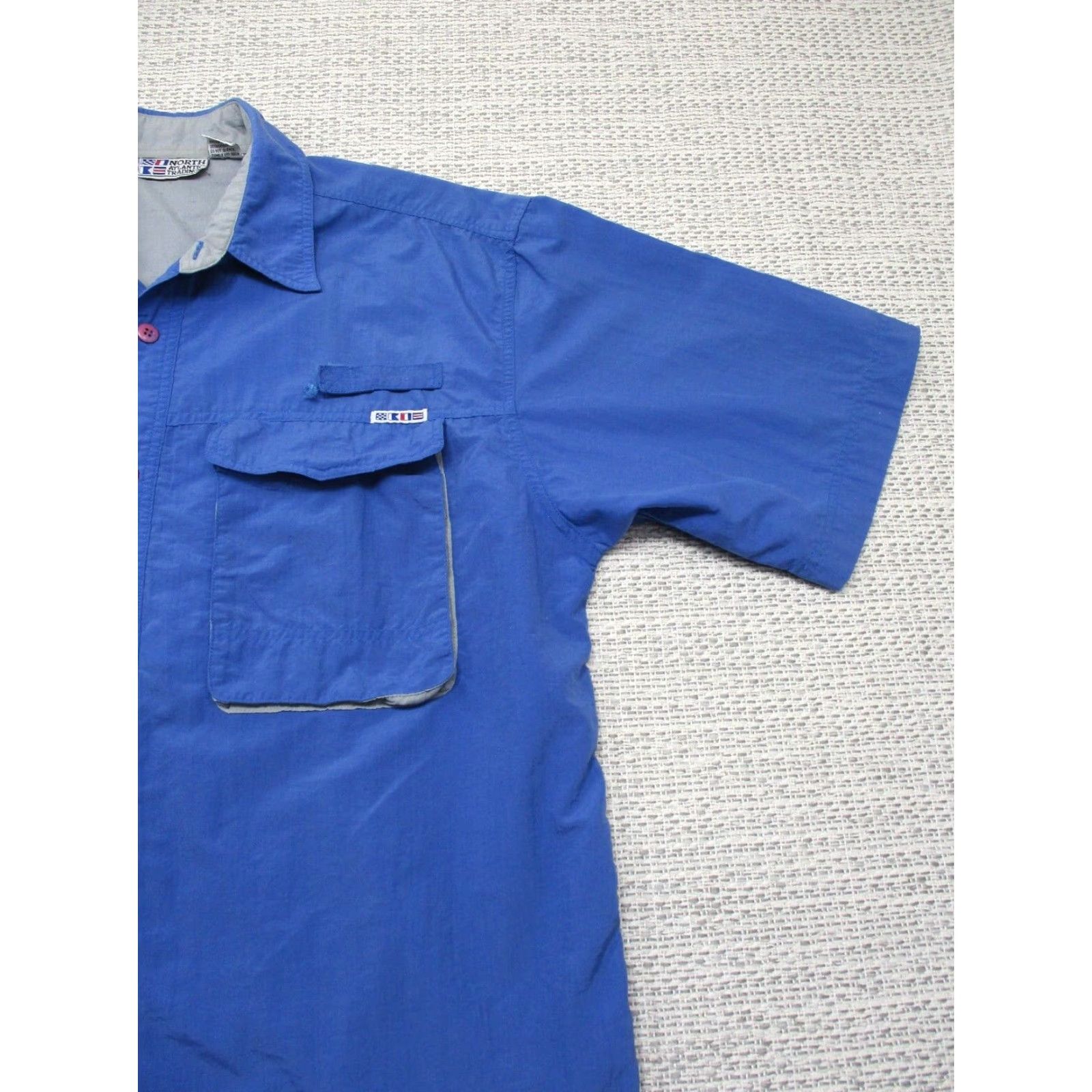 Vintage VINTAGE North Atlantic Trading Shirt Large L Button Up Outdoor 1990s Blue Mens Size US L / EU 52-54 / 3 - 2 Thumbnail