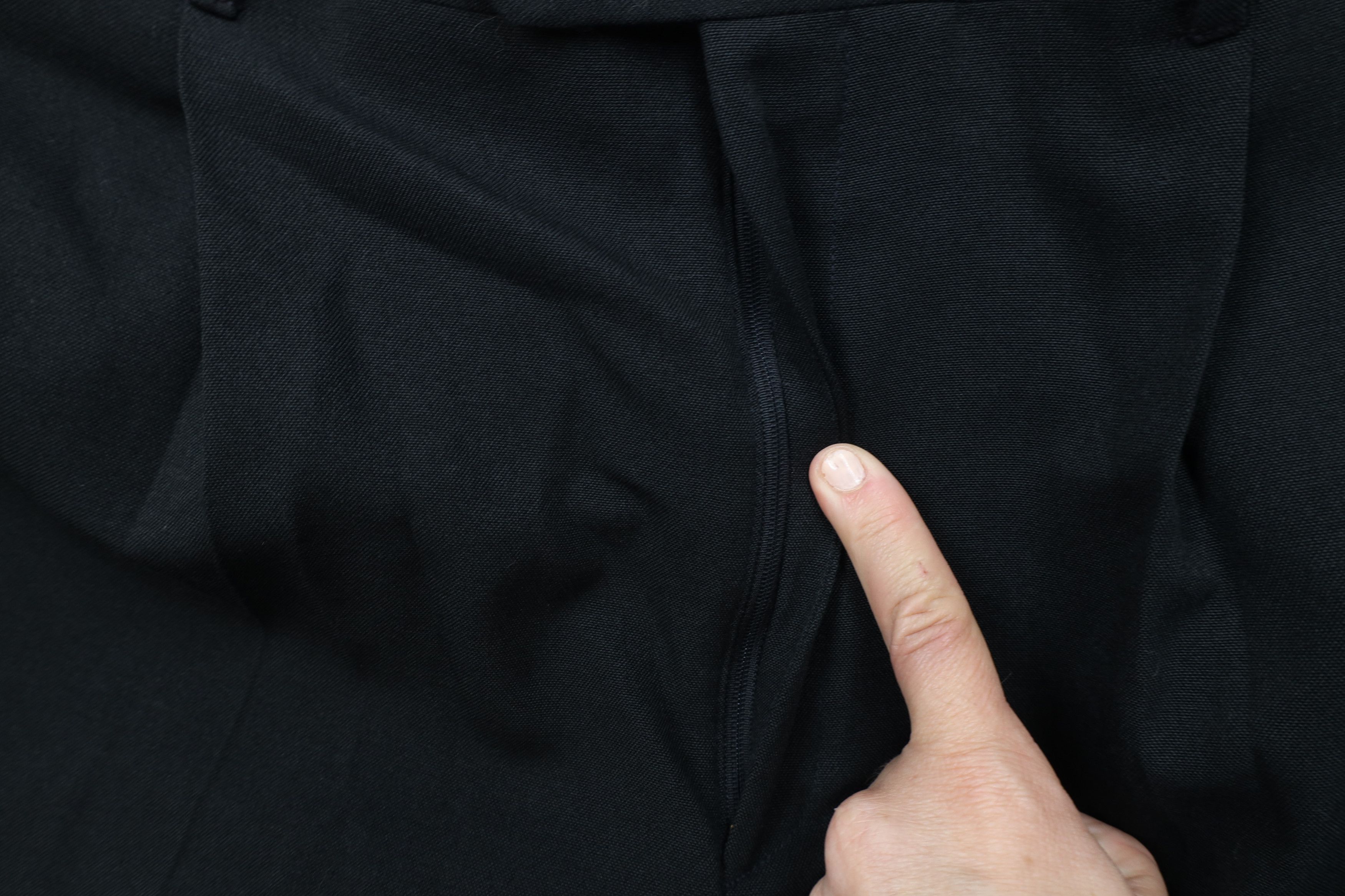 Vintage Vintage 90s Streetwear Wool Blend Wide Leg Chino Pants Black Size US 34 / EU 50 - 5 Thumbnail