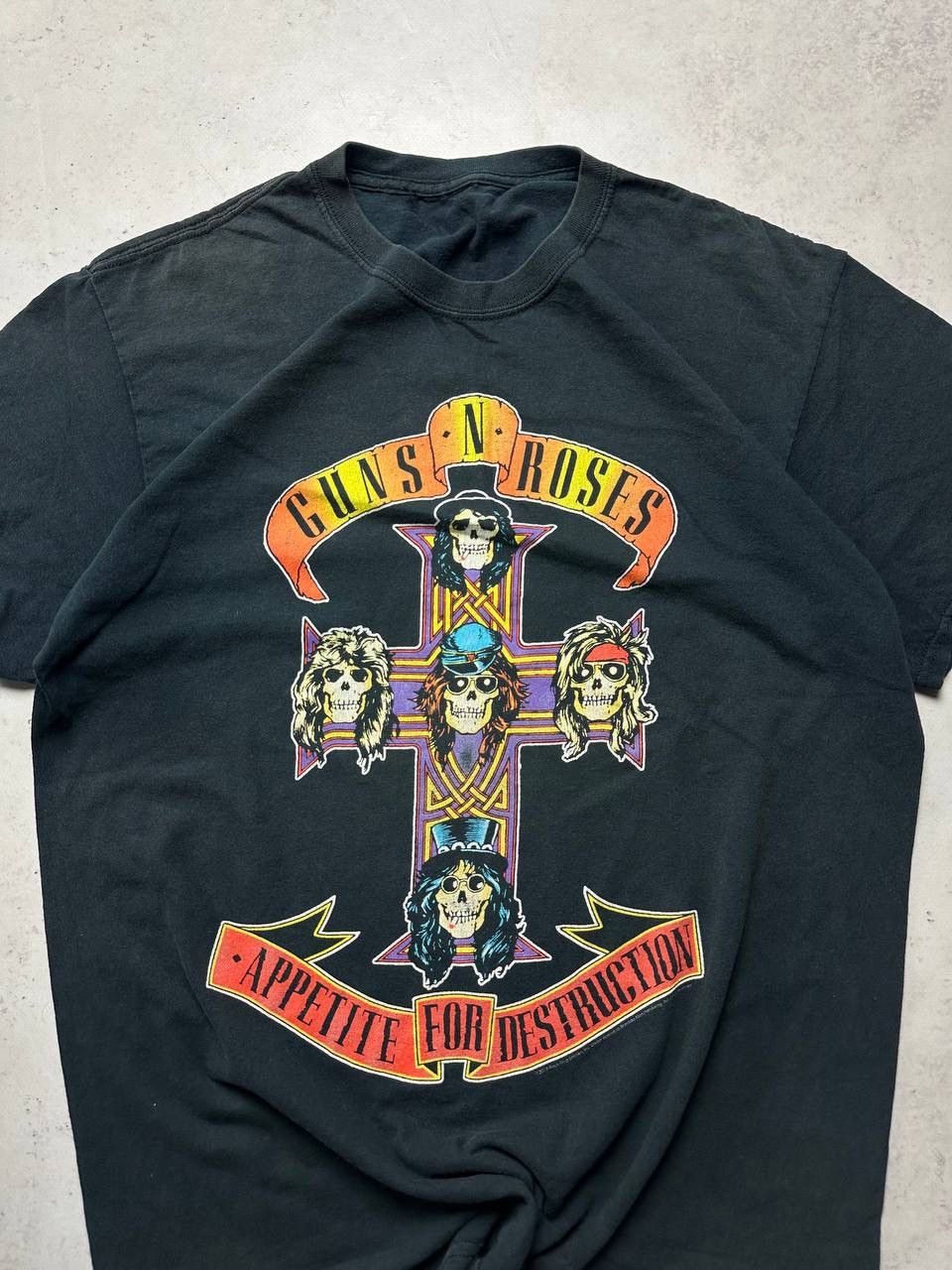 Band Tees × Vintage Vintage Guns'N'Rose Apetite For Deconstructions Boxy Tee Size US L / EU 52-54 / 3 - 5 Thumbnail