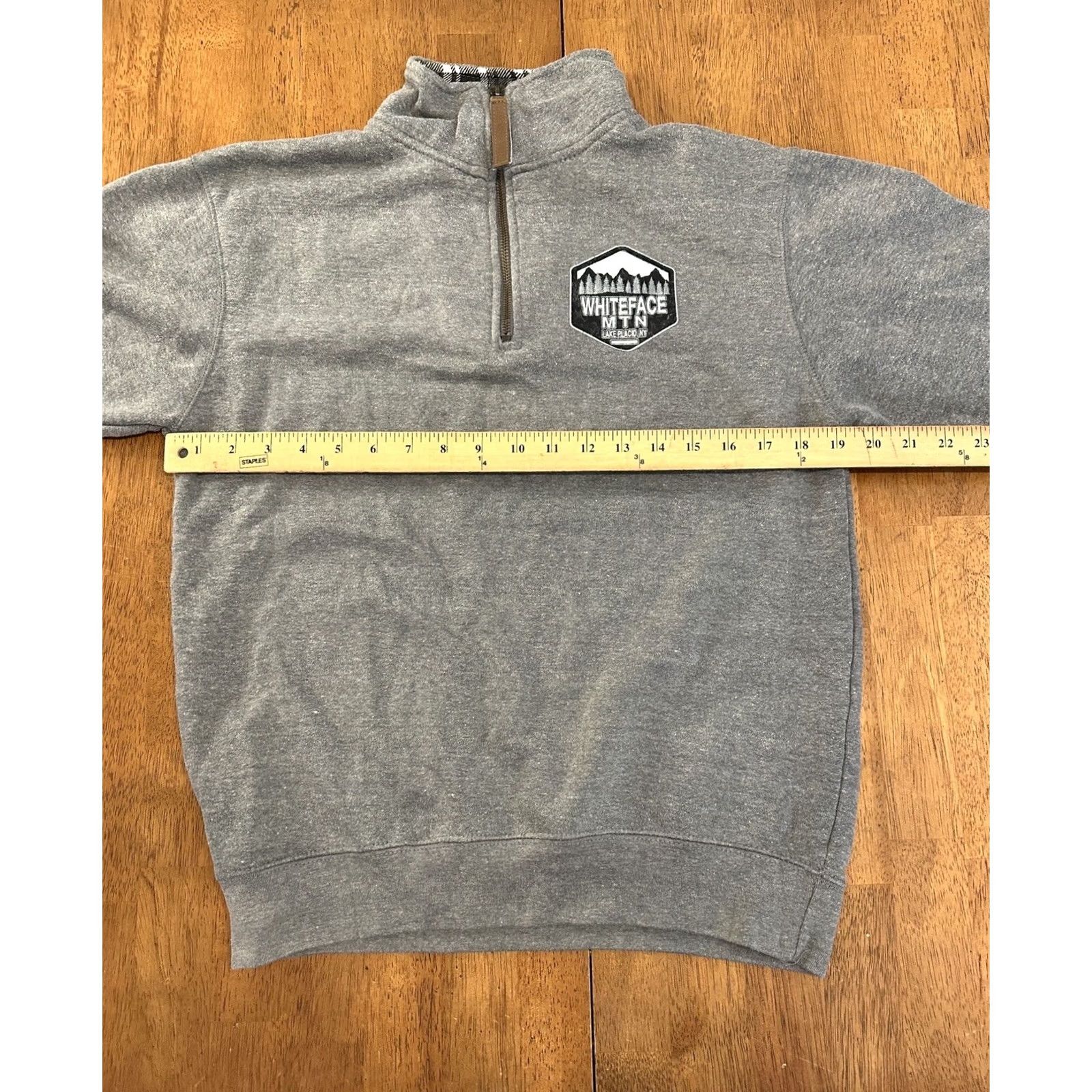 Vintage VINTAGE Whiteface Mountain Ski Resort 1/4 Zip Sweatshirt Small Gray Skiing Mens Size US S / EU 44-46 / 1 - 4 Thumbnail