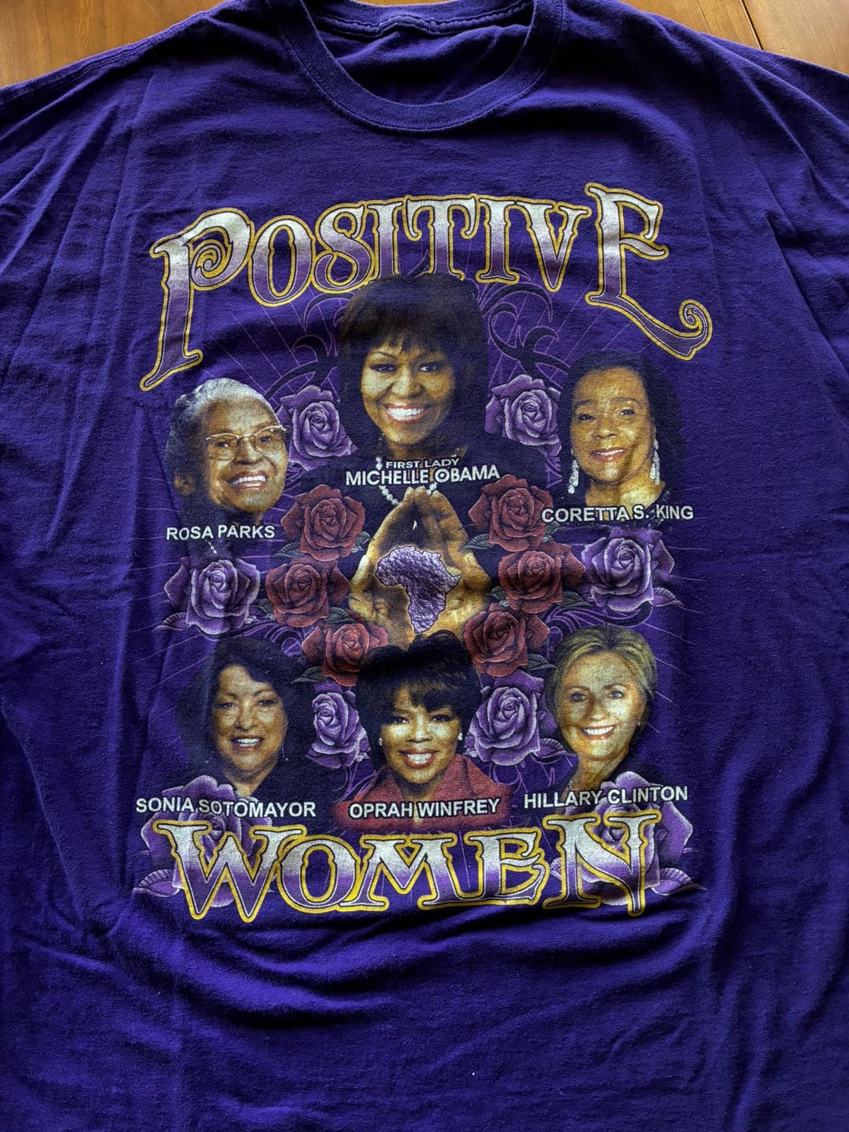 Vintage Vintage Michael Obama purple tee shirt Size US XL / EU 56 / 4 - 2 Thumbnail