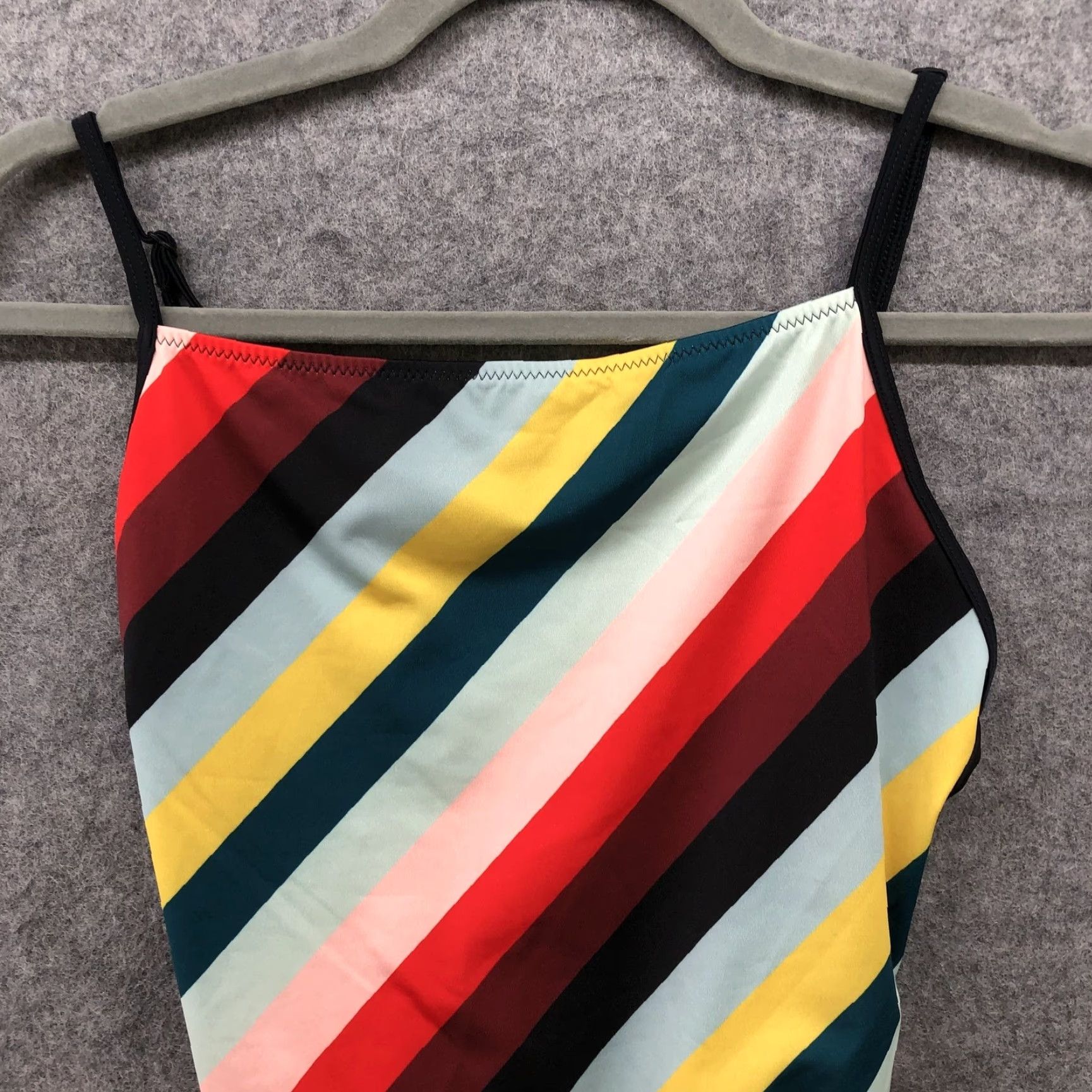 Solid & Striped VINTAGE? No. Solid & Striped One Piece Swimsuit Womens S Chelsea Striped Adjustable Strap Size ONE SIZE - 3 Thumbnail
